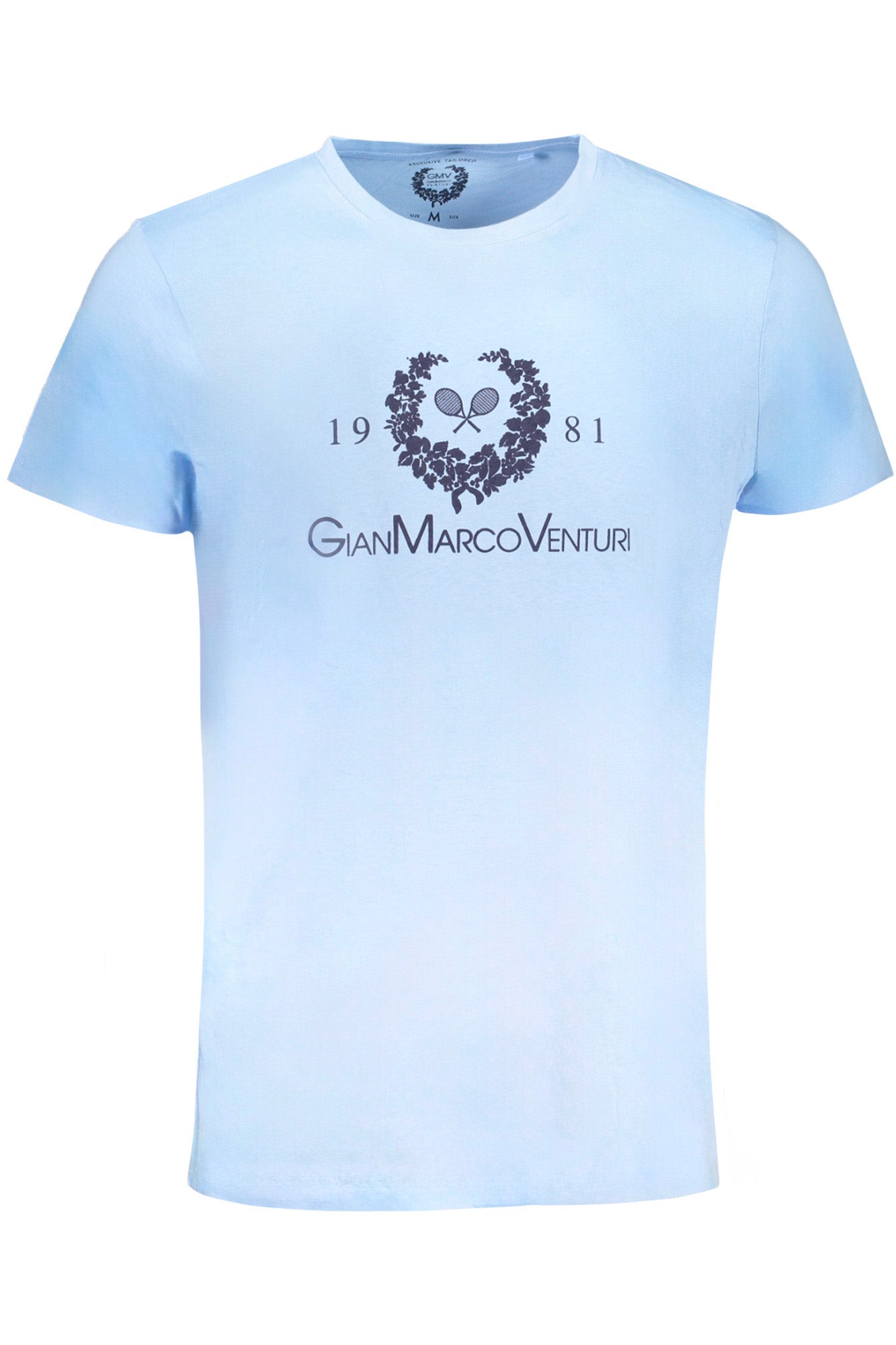 GIAN MARCO VENTURI T-Shirts Light Blue - AU01419LINO