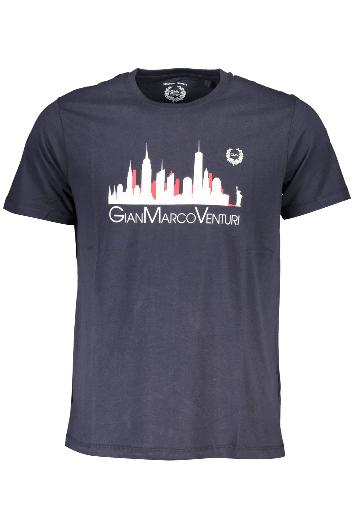 GIAN MARCO VENTURI GIAN MARCO VENTURI MEN'S SHORT SLEEVED T-SHIRT BLUE - Blu