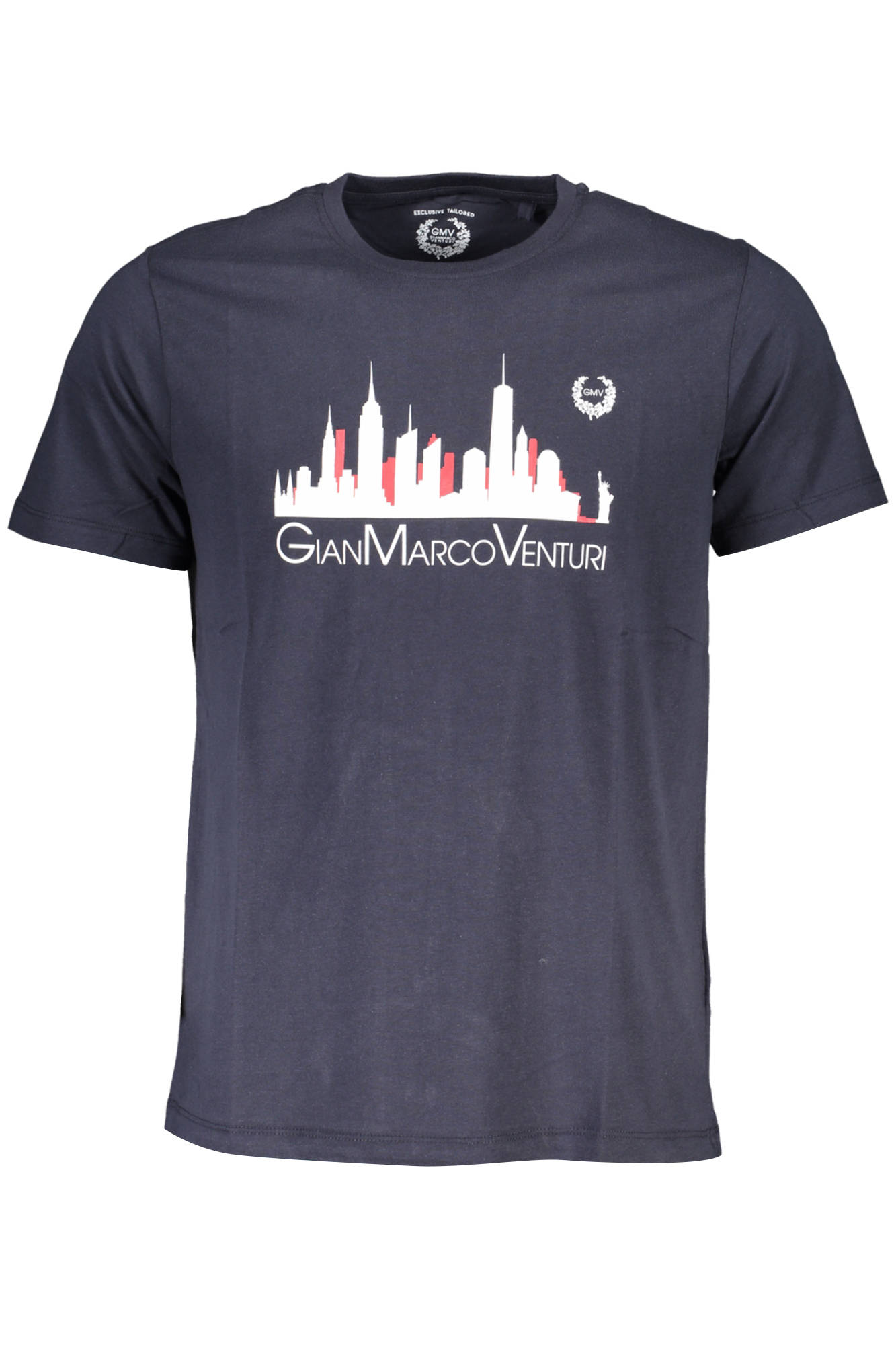 GIAN MARCO VENTURI GIAN MARCO VENTURI MEN'S SHORT SLEEVED T-SHIRT BLUE - Blu