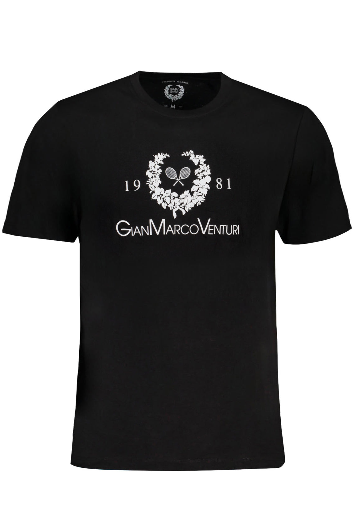 GIAN MARCO VENTURI T-Shirts Black - AU01419LINO