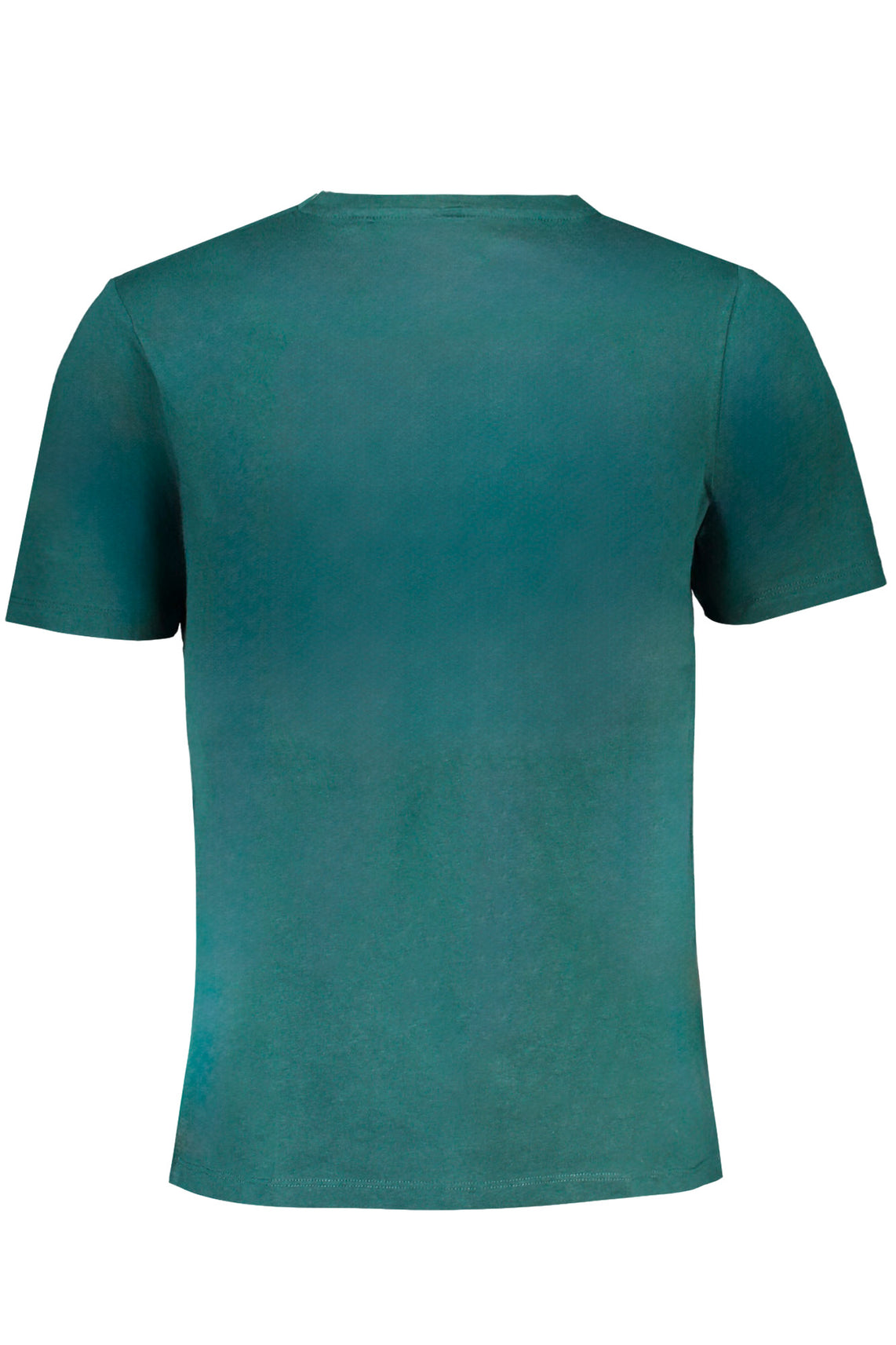 Green men's short sleeved t-shirt