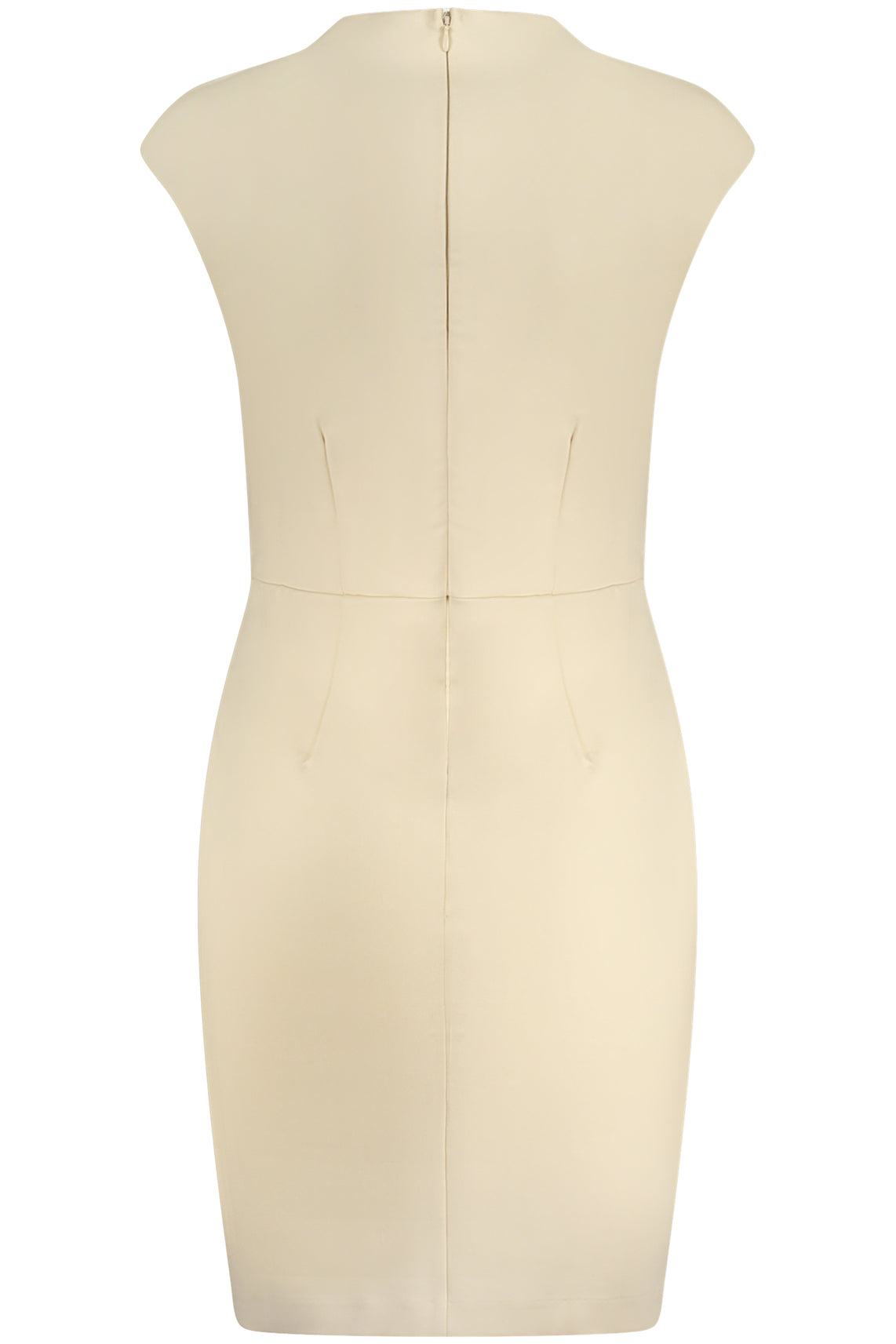 Abito corto donna beige