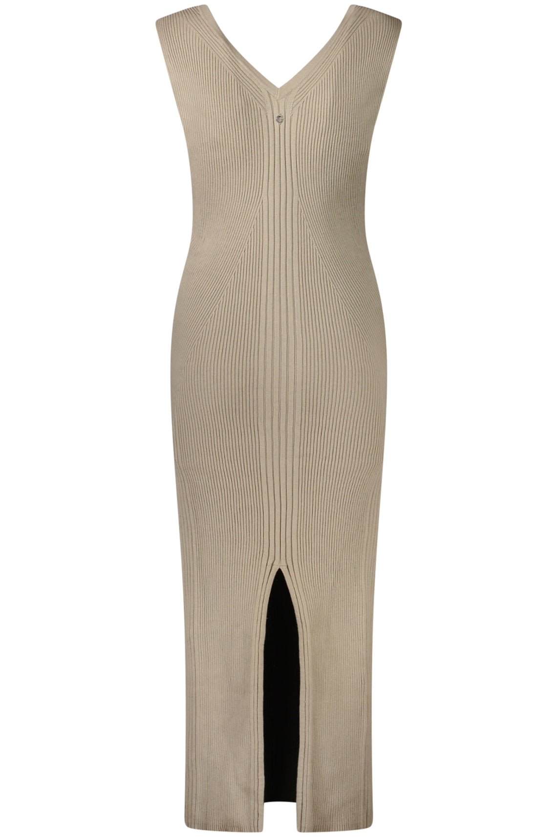 Abito lungo donna beige