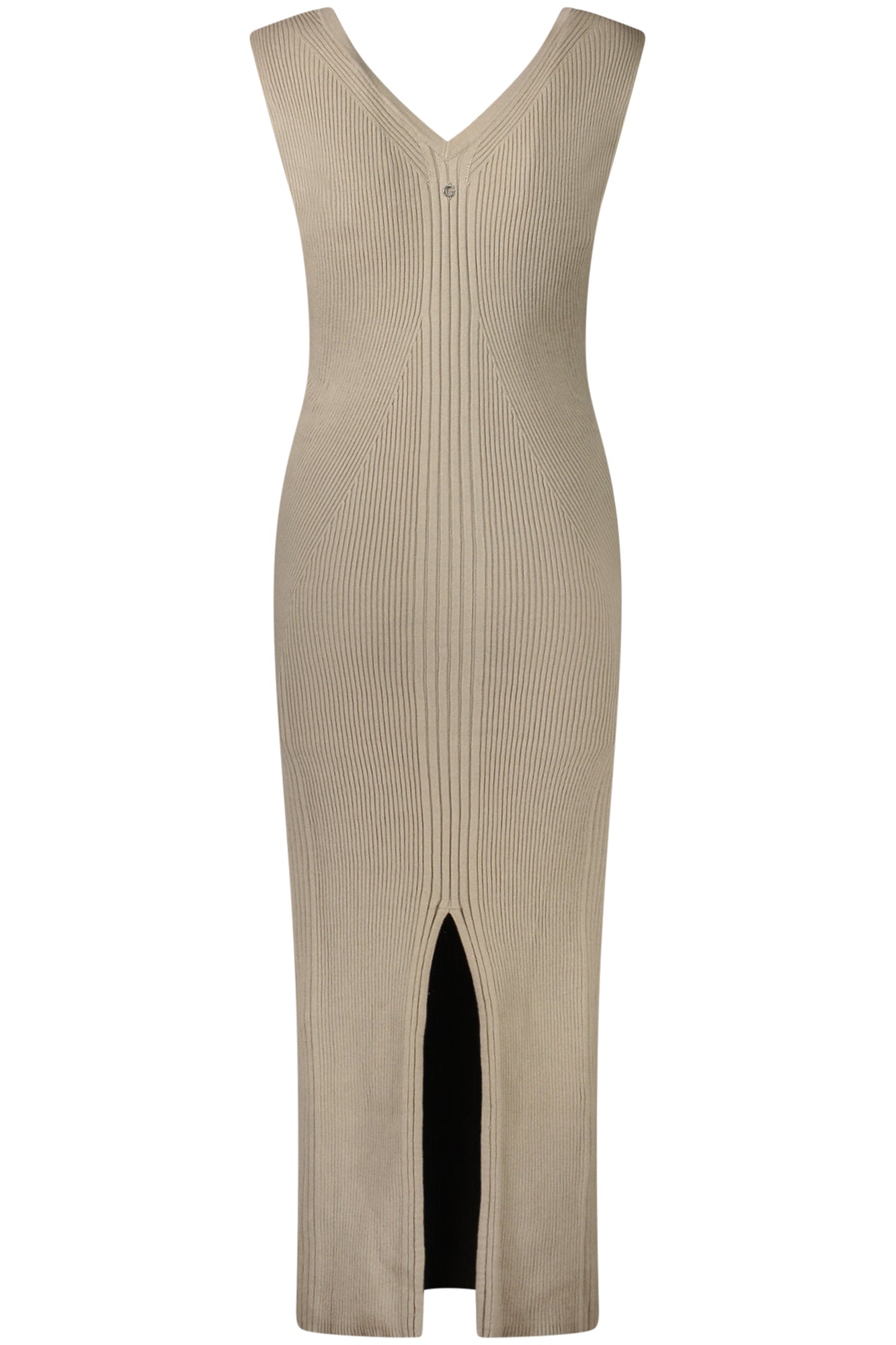 Abito lungo donna beige