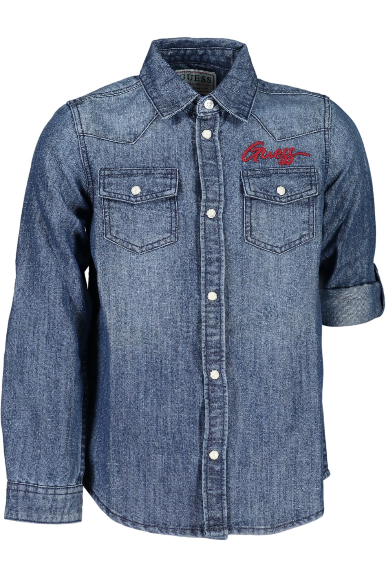 GUESS JEANS Shirts Blue - L3BH00D4UE0