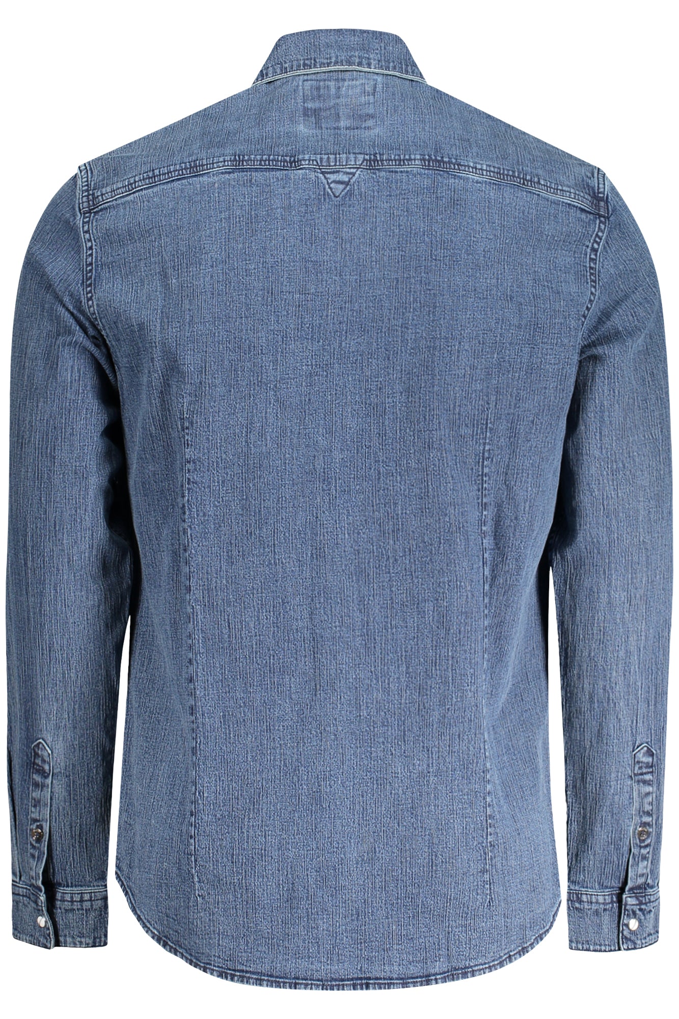 Camicia maniche lunghe uomo blu