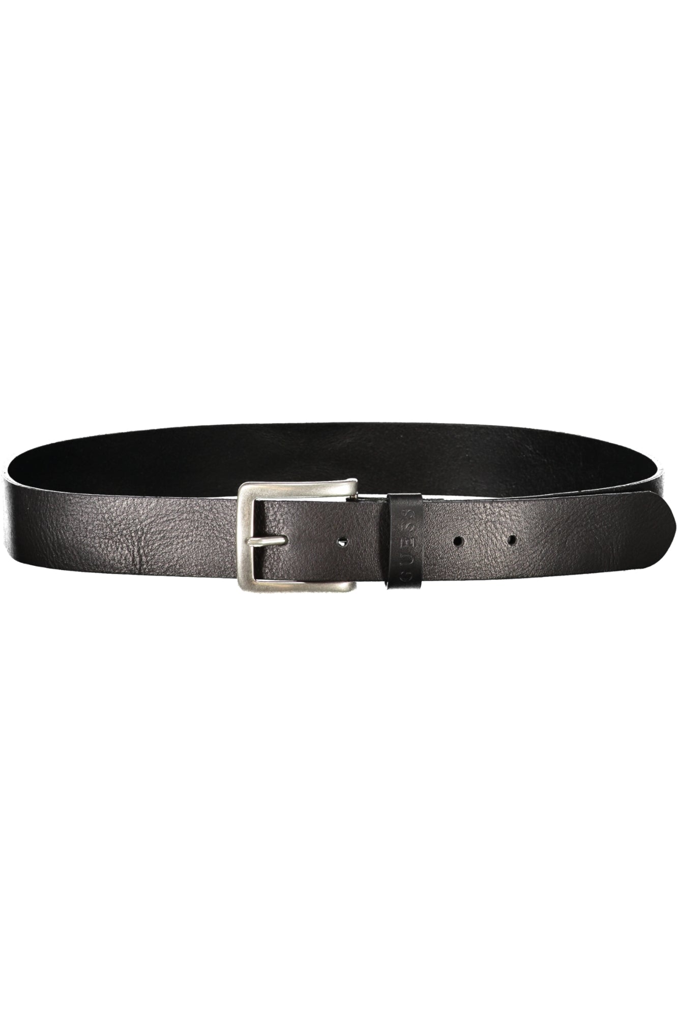 Leather belt men black