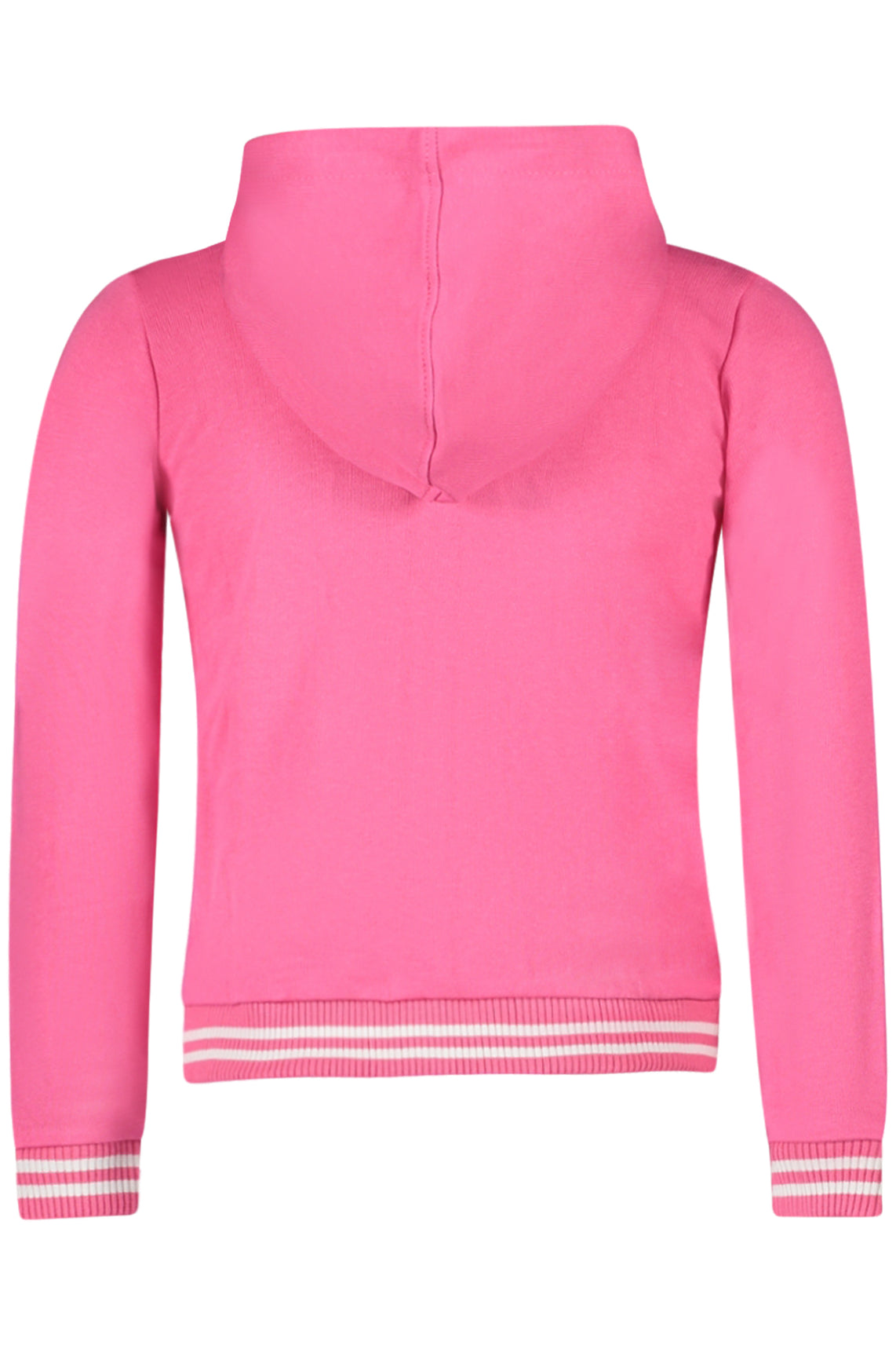 Felpa con zip bambina rosa