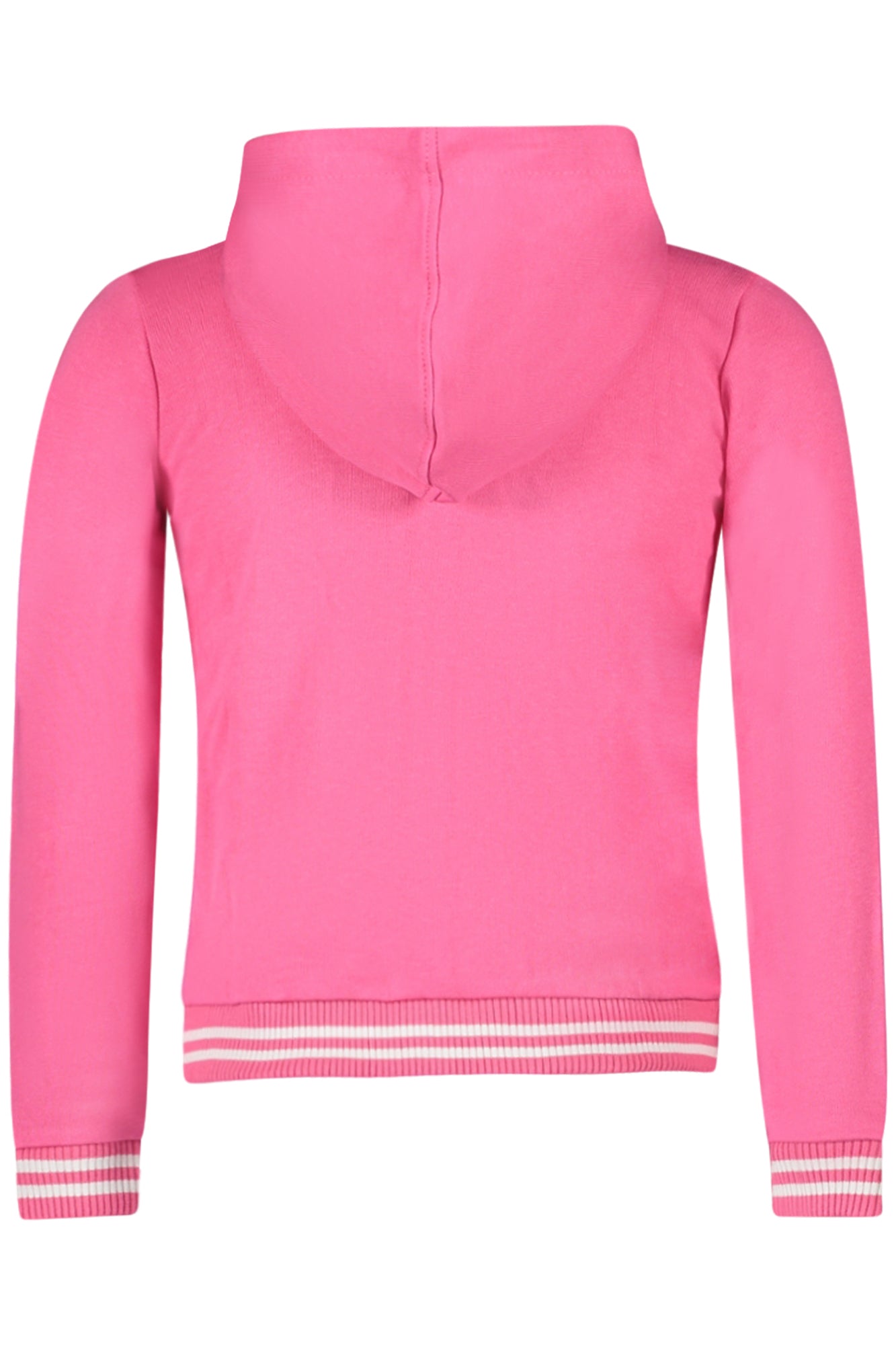 Felpa con zip bambina rosa