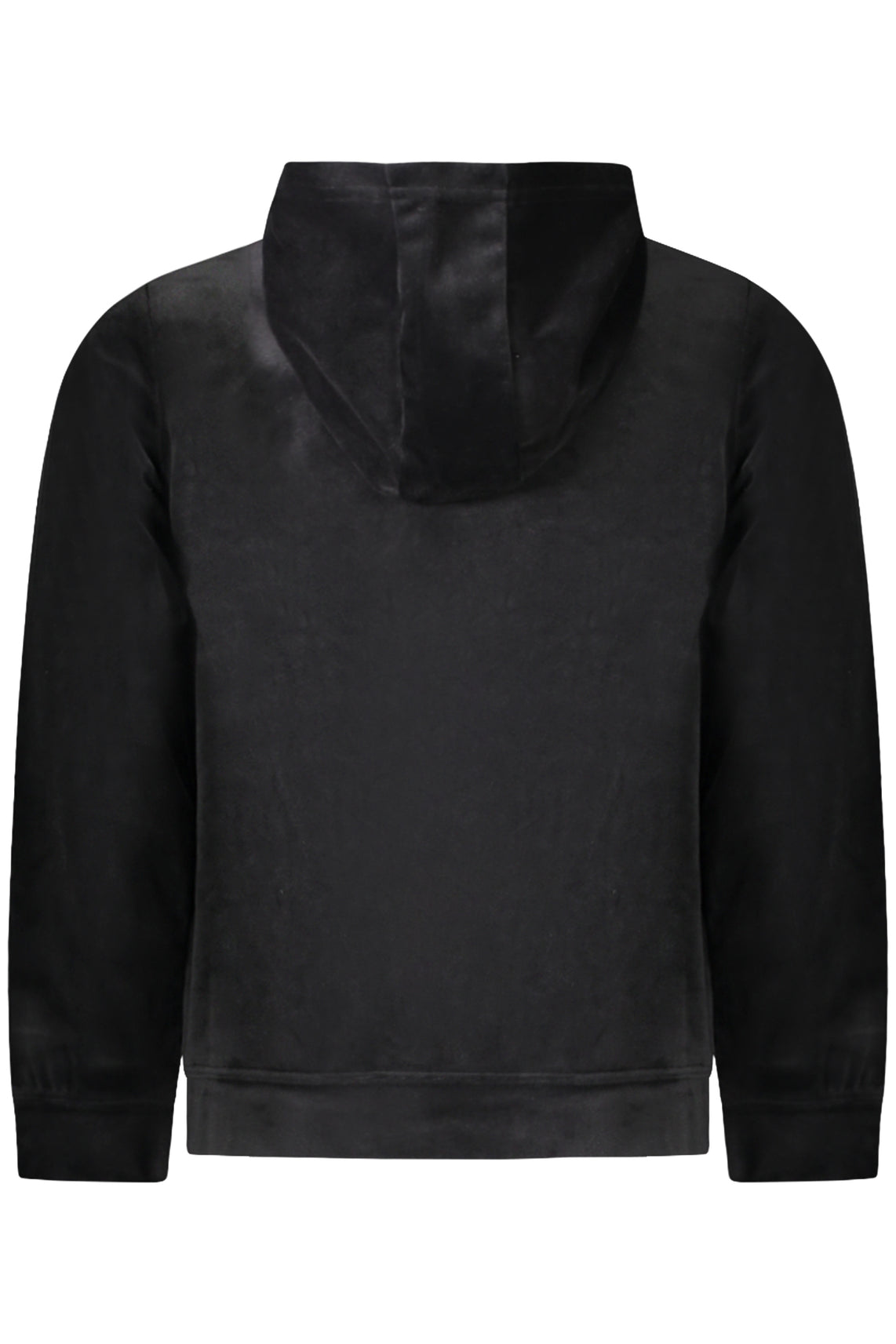 Felpa senza zip bambina nero