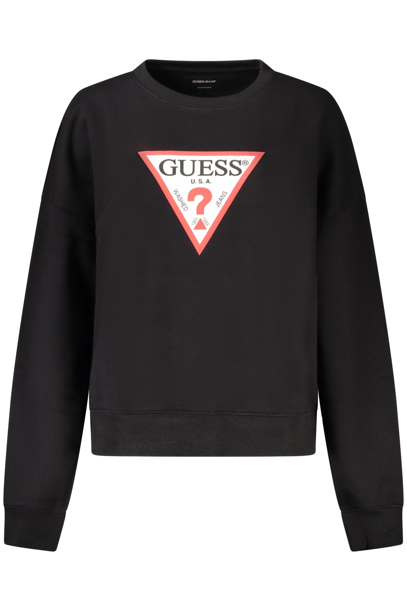 GUESS JEANS Sweatshirts Black - W4YQ00KC811
