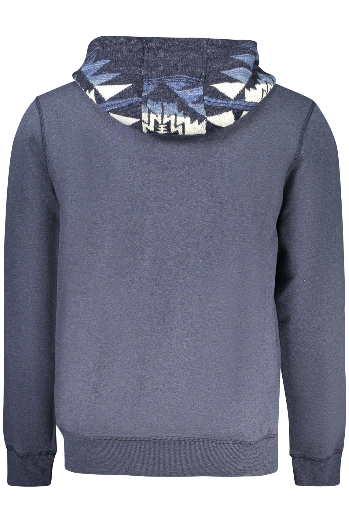 Felpa senza zip uomo blu