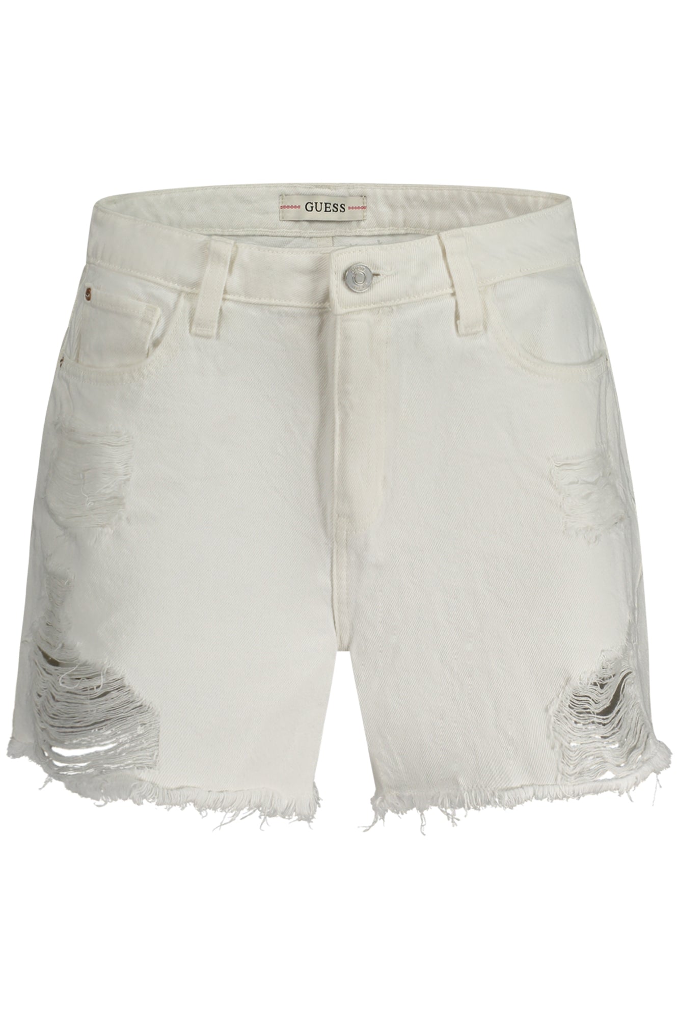 GUESS JEANS Shorts White - W4GD74DEN0