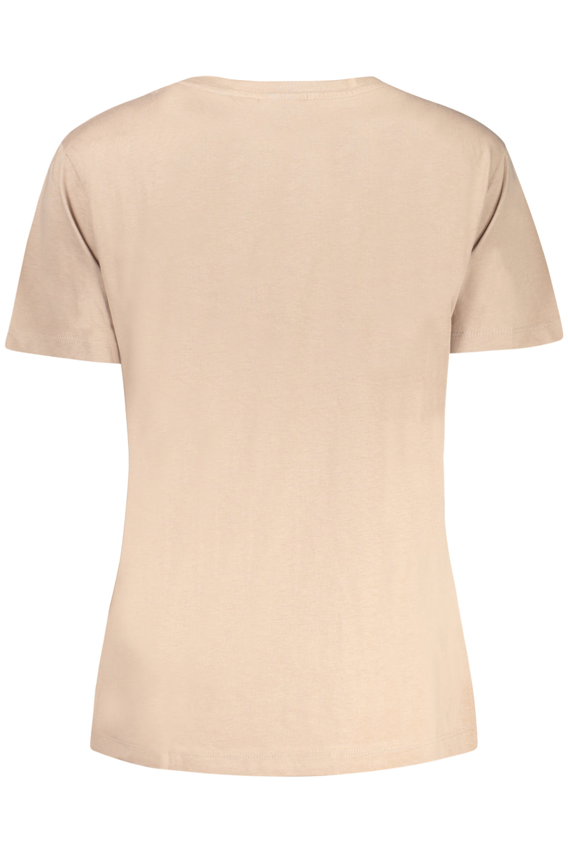 Beige women's short sleeve t-shirt