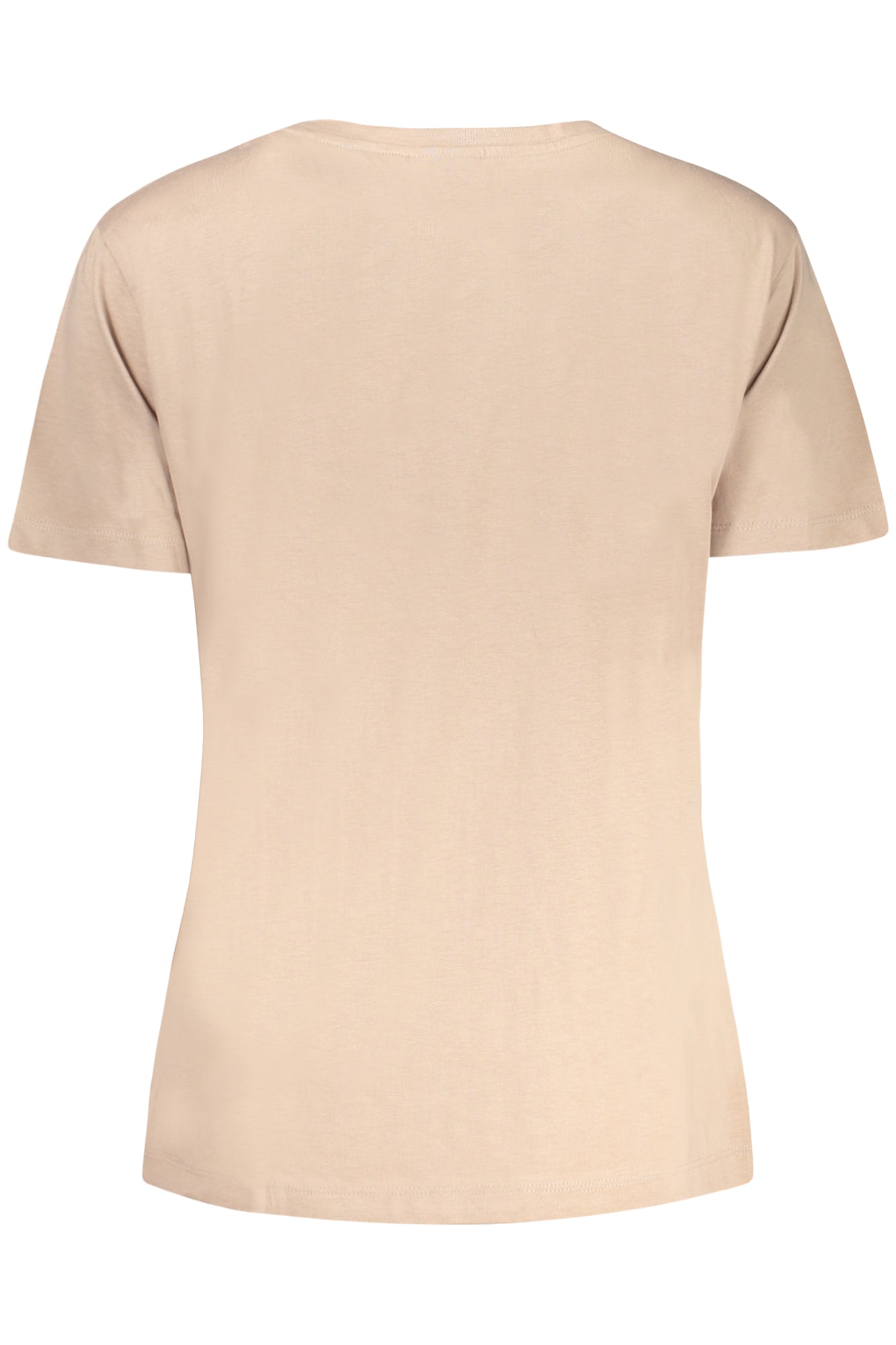 Beige women's short sleeve t-shirt