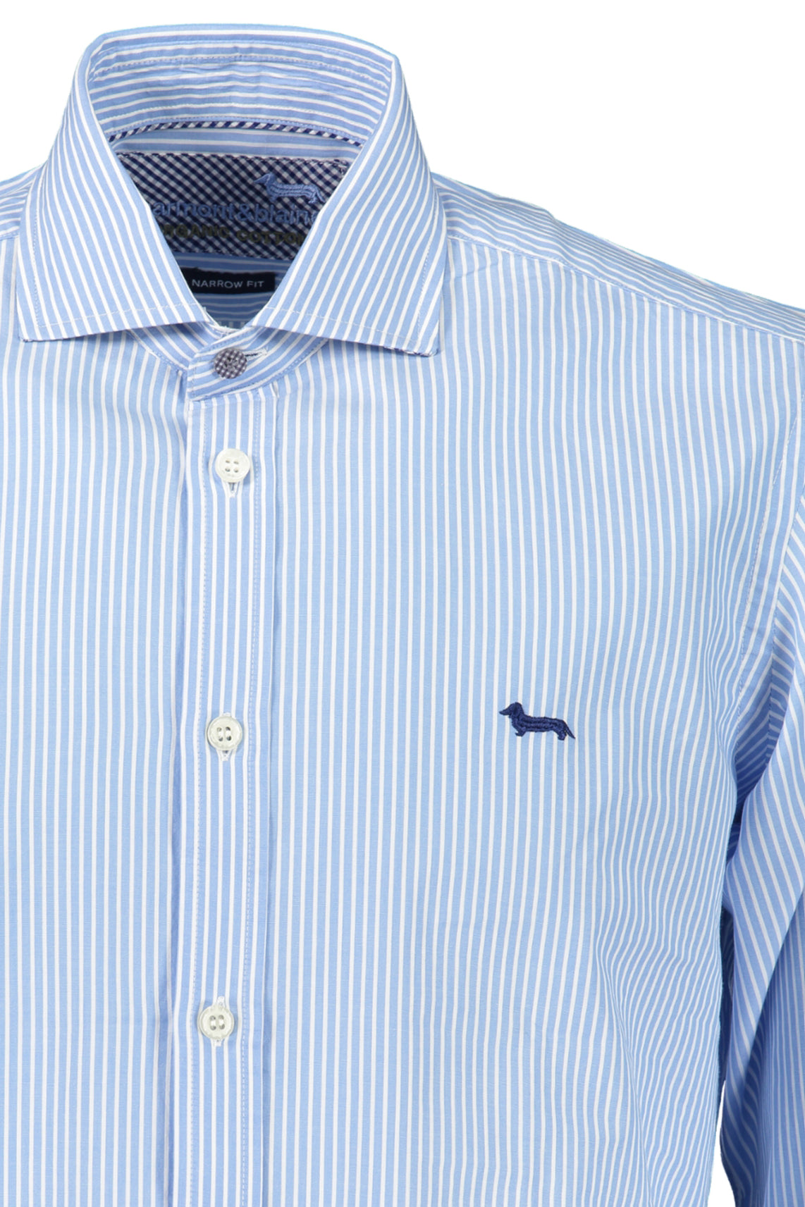 Men's blue long sleeve shirt