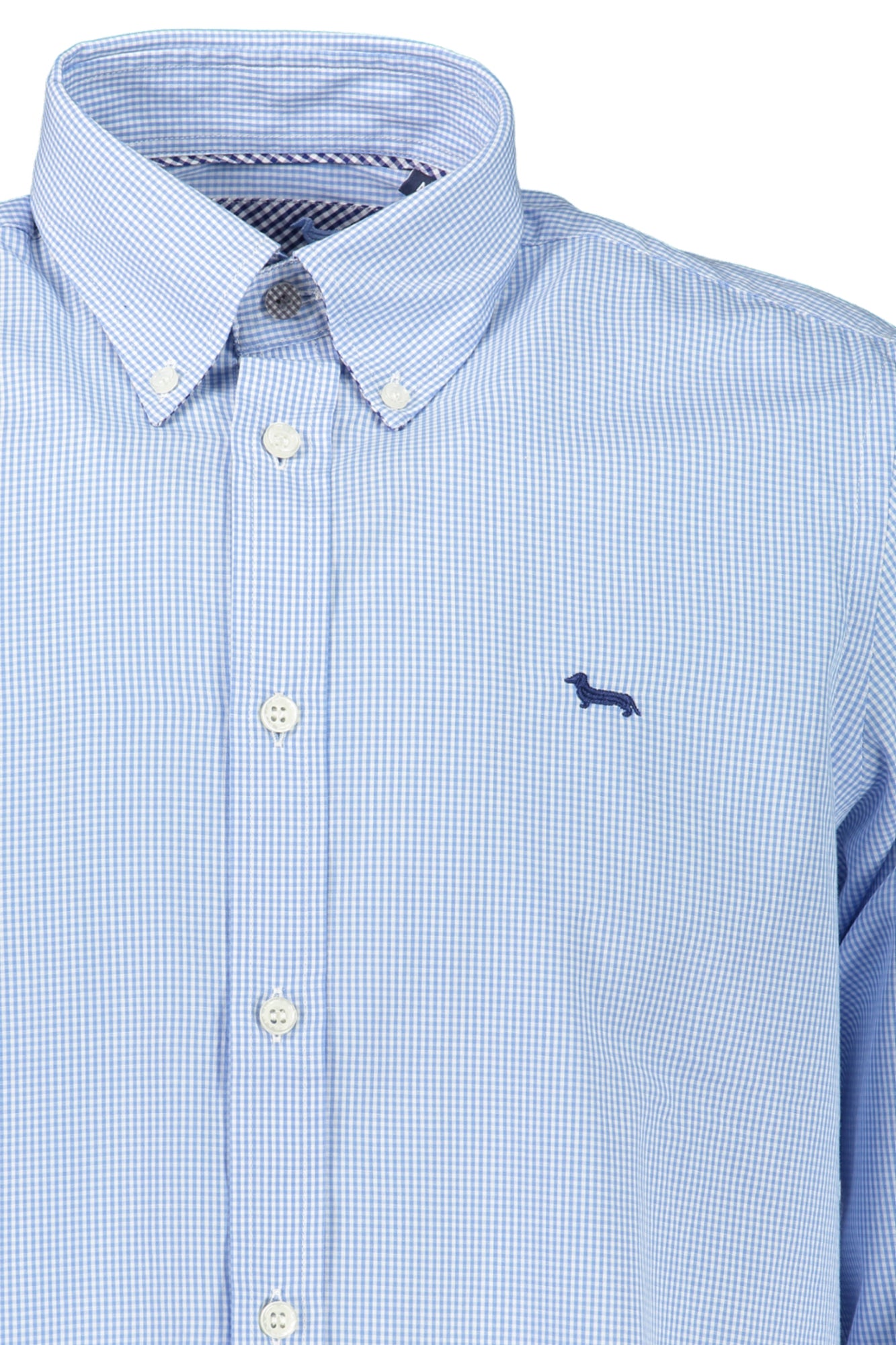 Men's blue long sleeve shirt