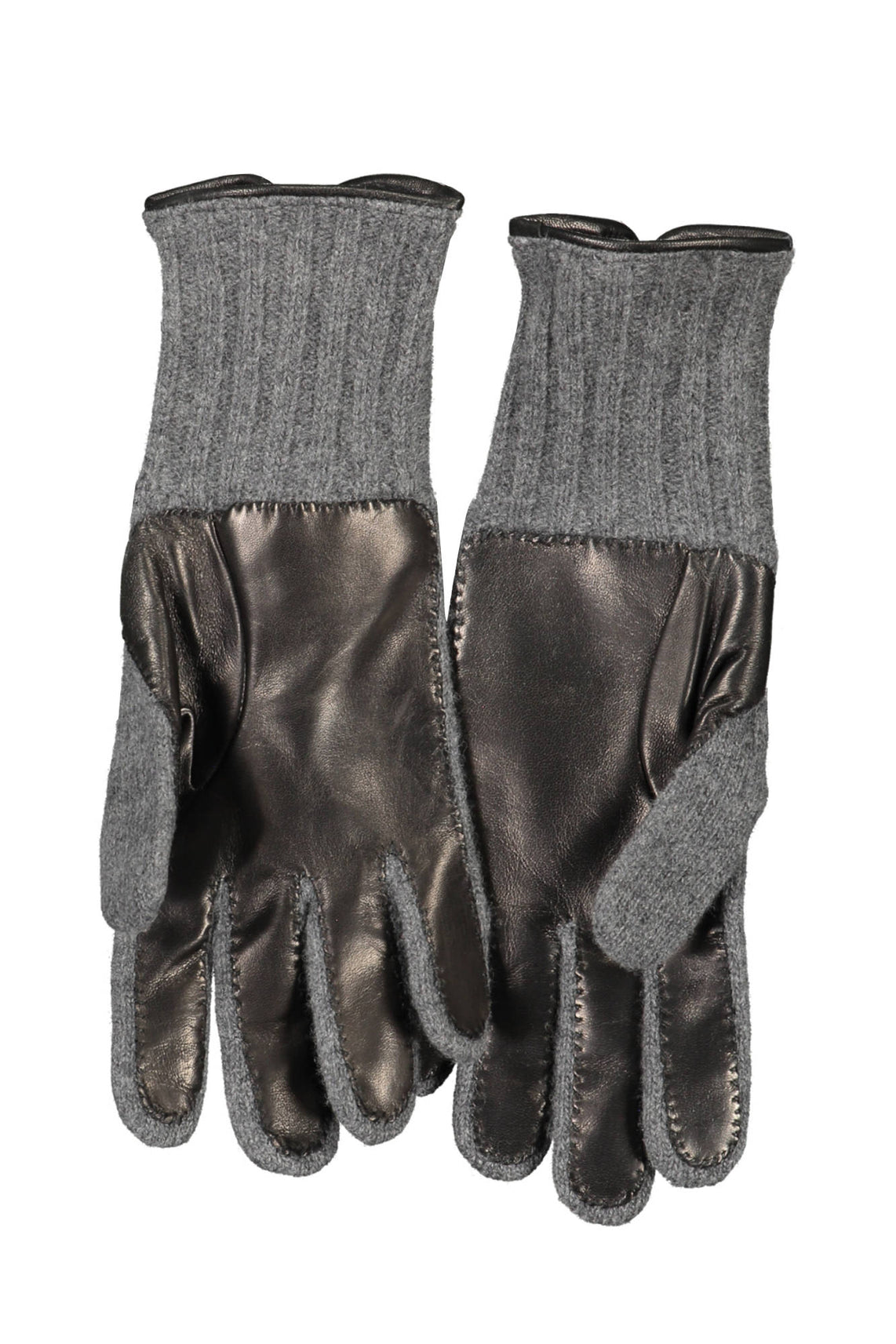 Gray men's gloves