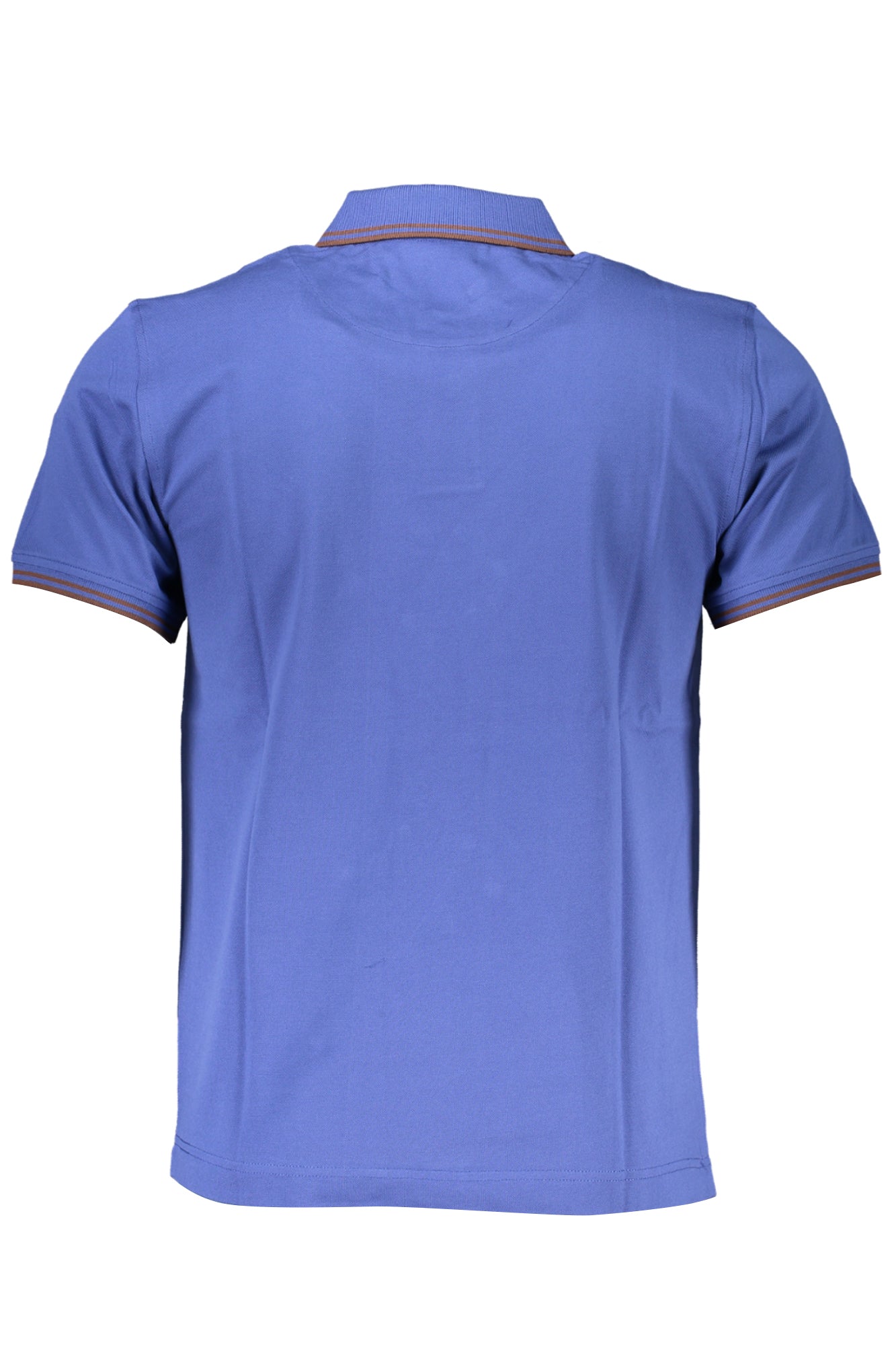Men's short sleeved polo shirt blue