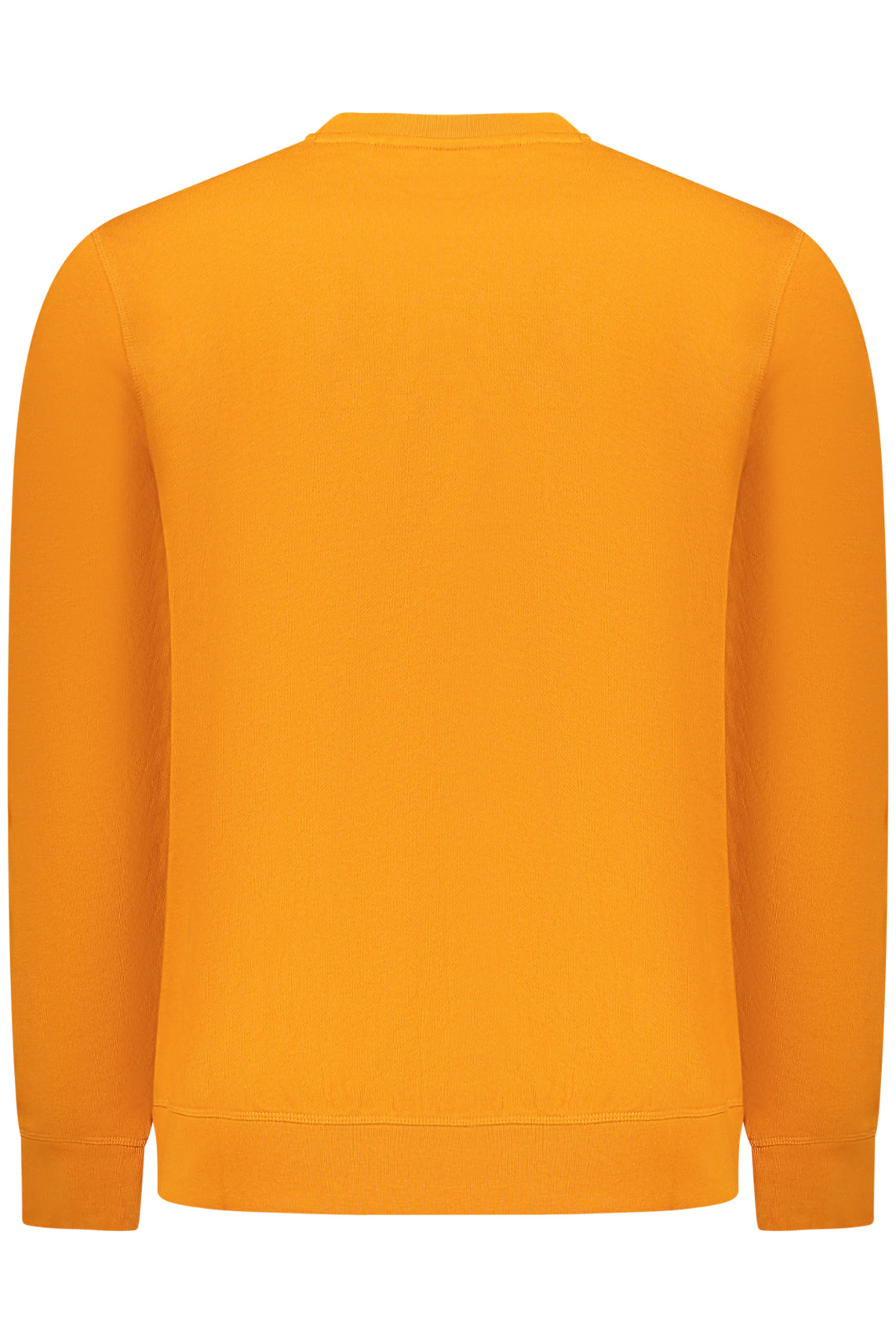 Felpa senza zip uomo arancio