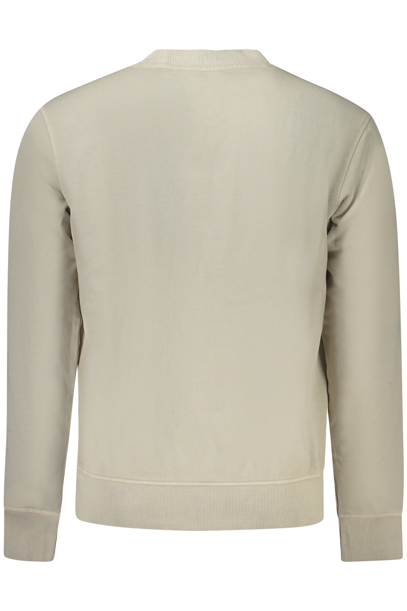 Felpa senza zip uomo beige