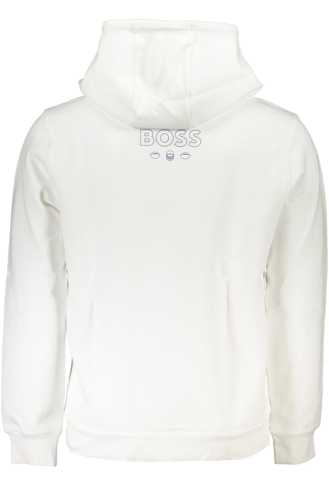 Hugo men's white zipless sweatshirt