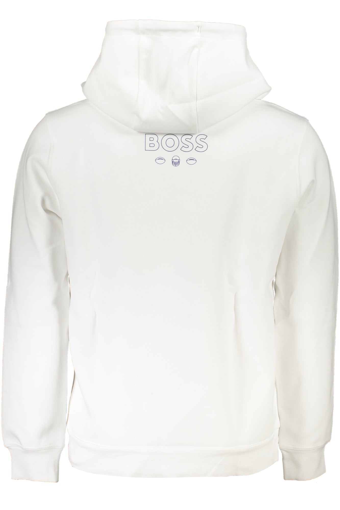Hugo men's white zipless sweatshirt