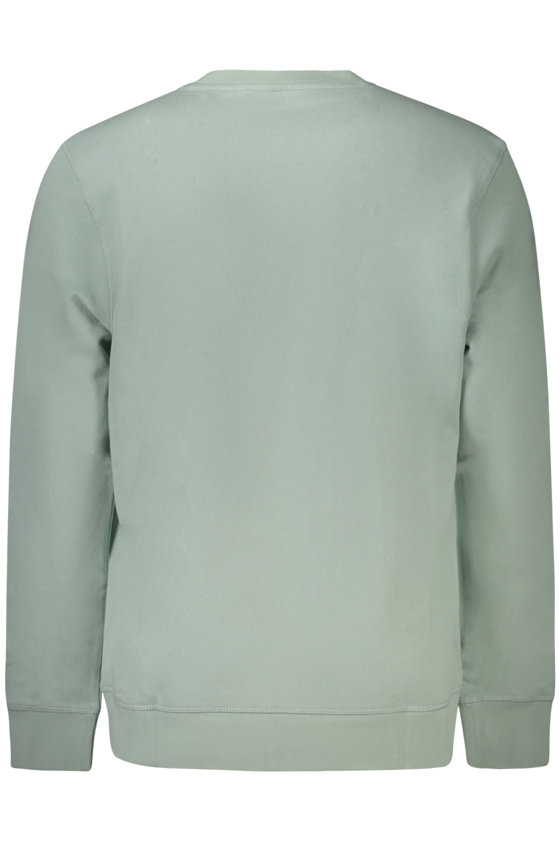 Felpa senza zip uomo verde