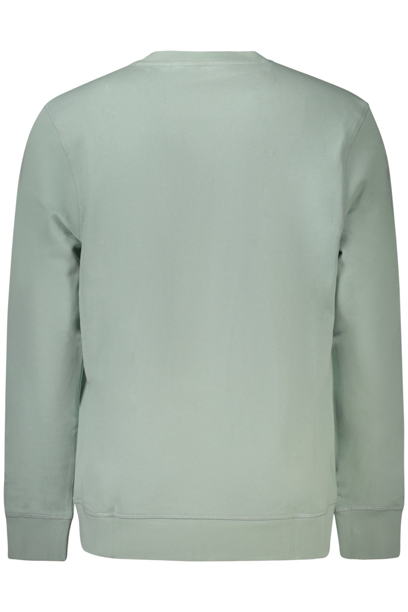 Felpa senza zip uomo verde