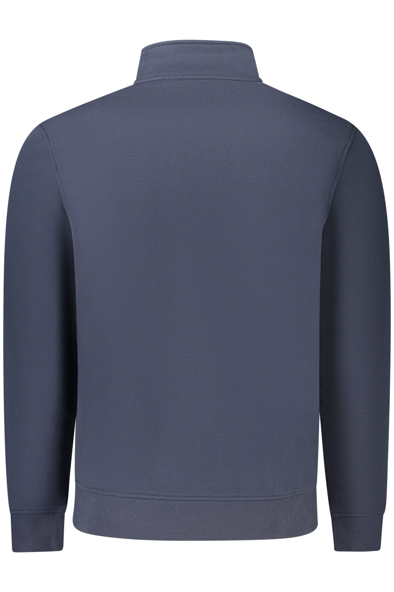 Felpa con zip uomo blu