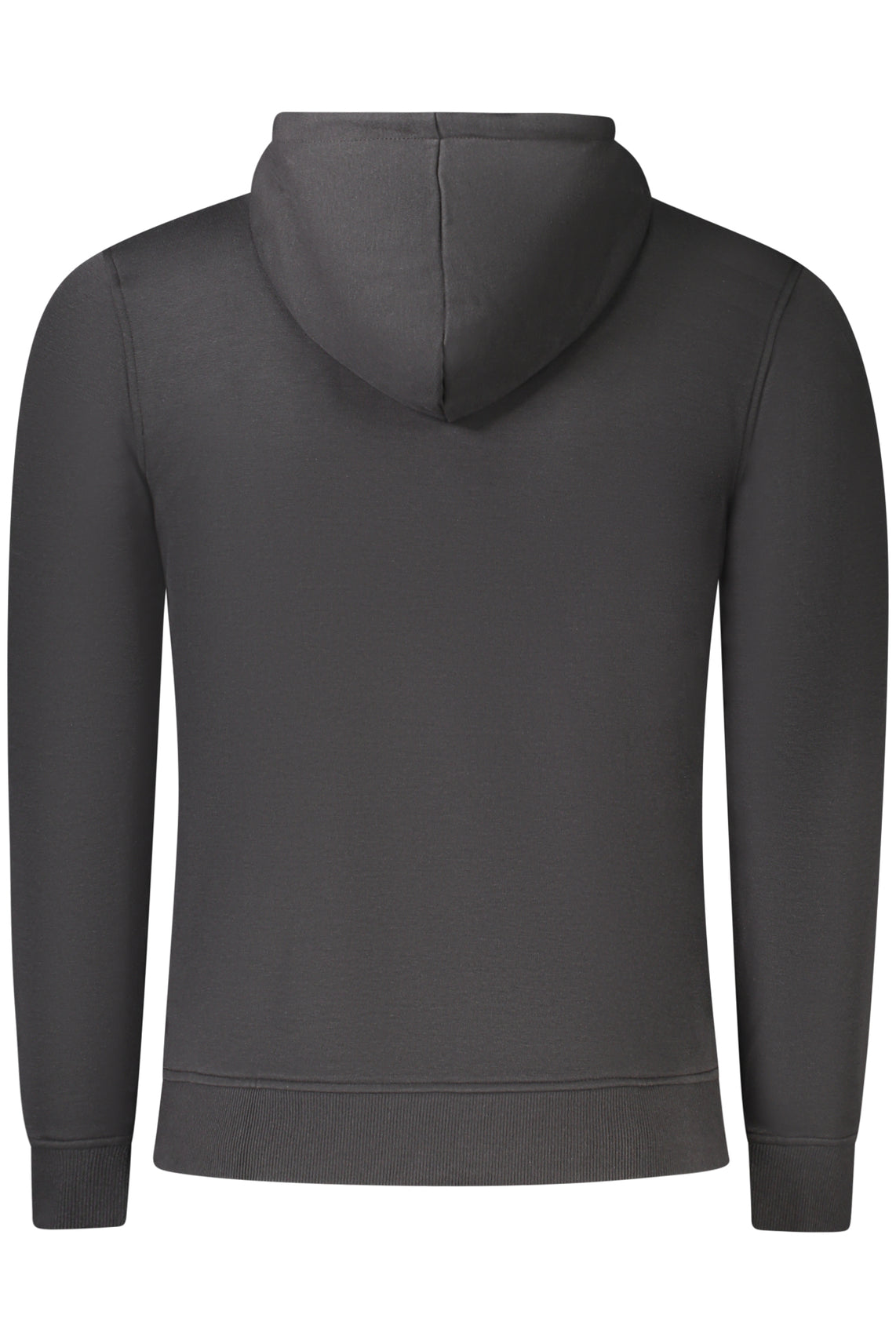 Felpa senza zip uomo nero