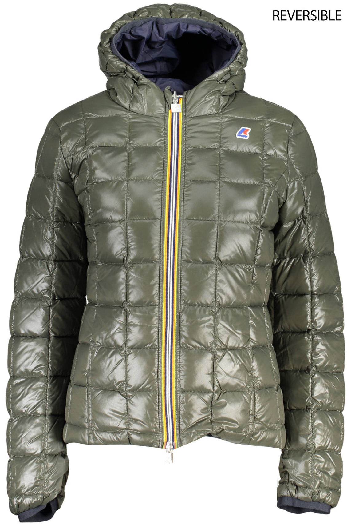 Women's blue down jacket