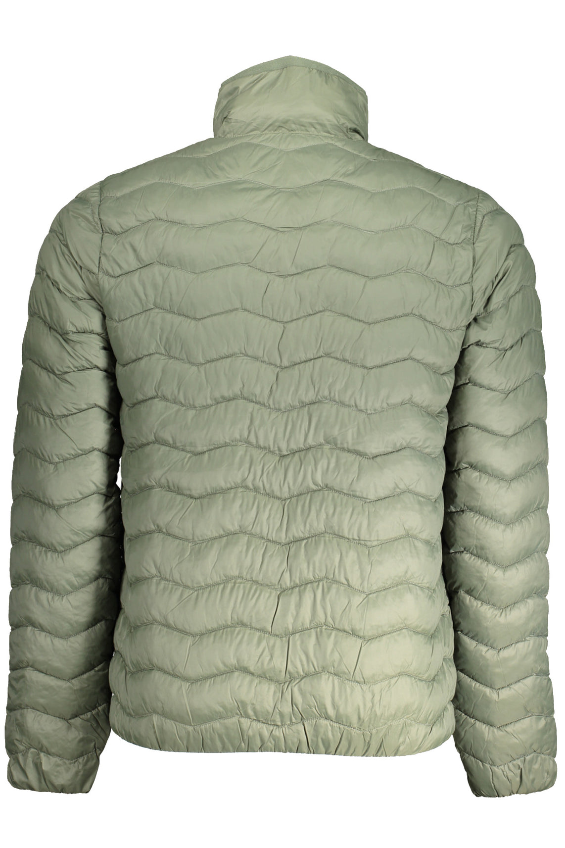 Green men's down jacket