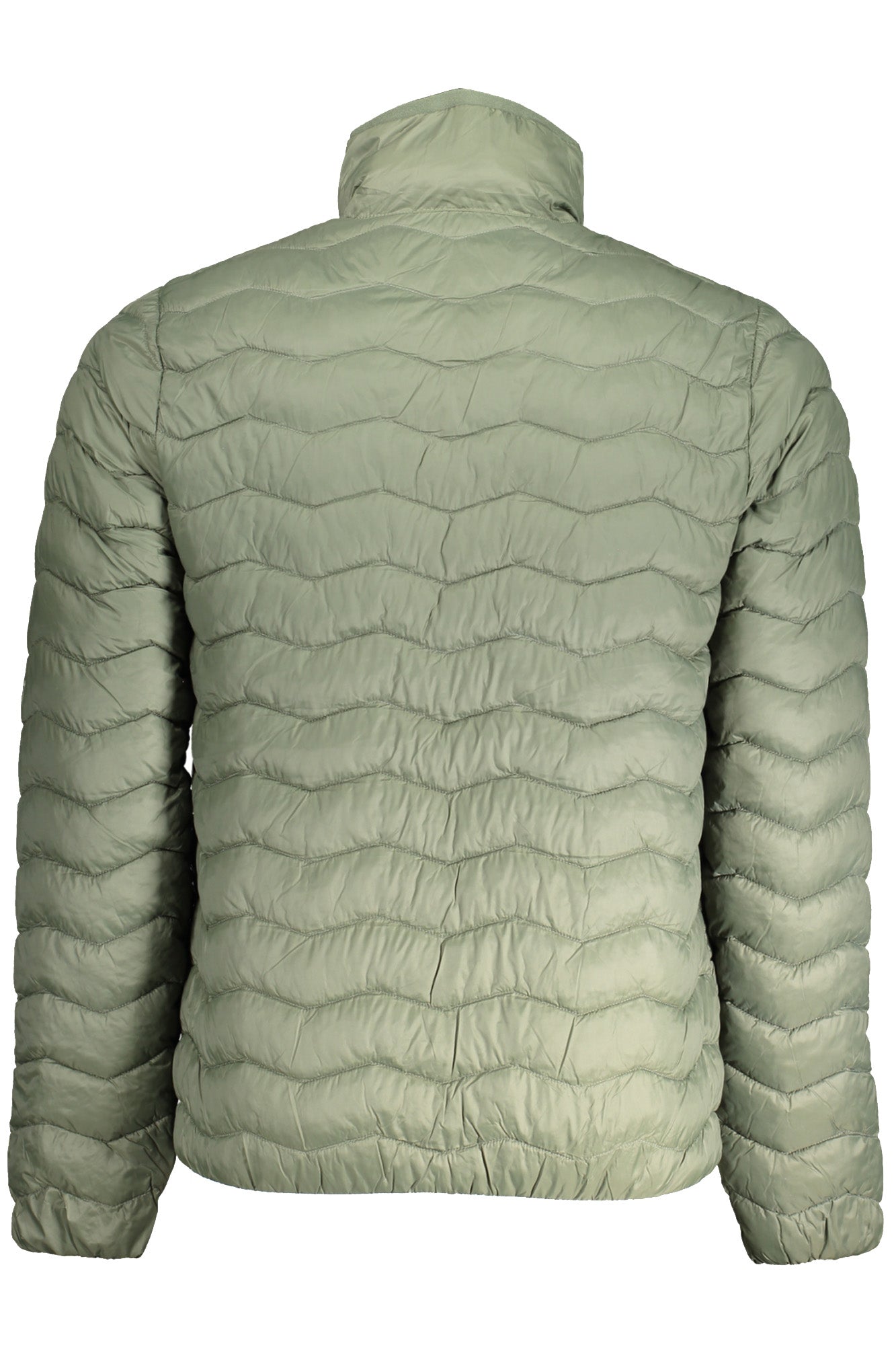 Green men's down jacket