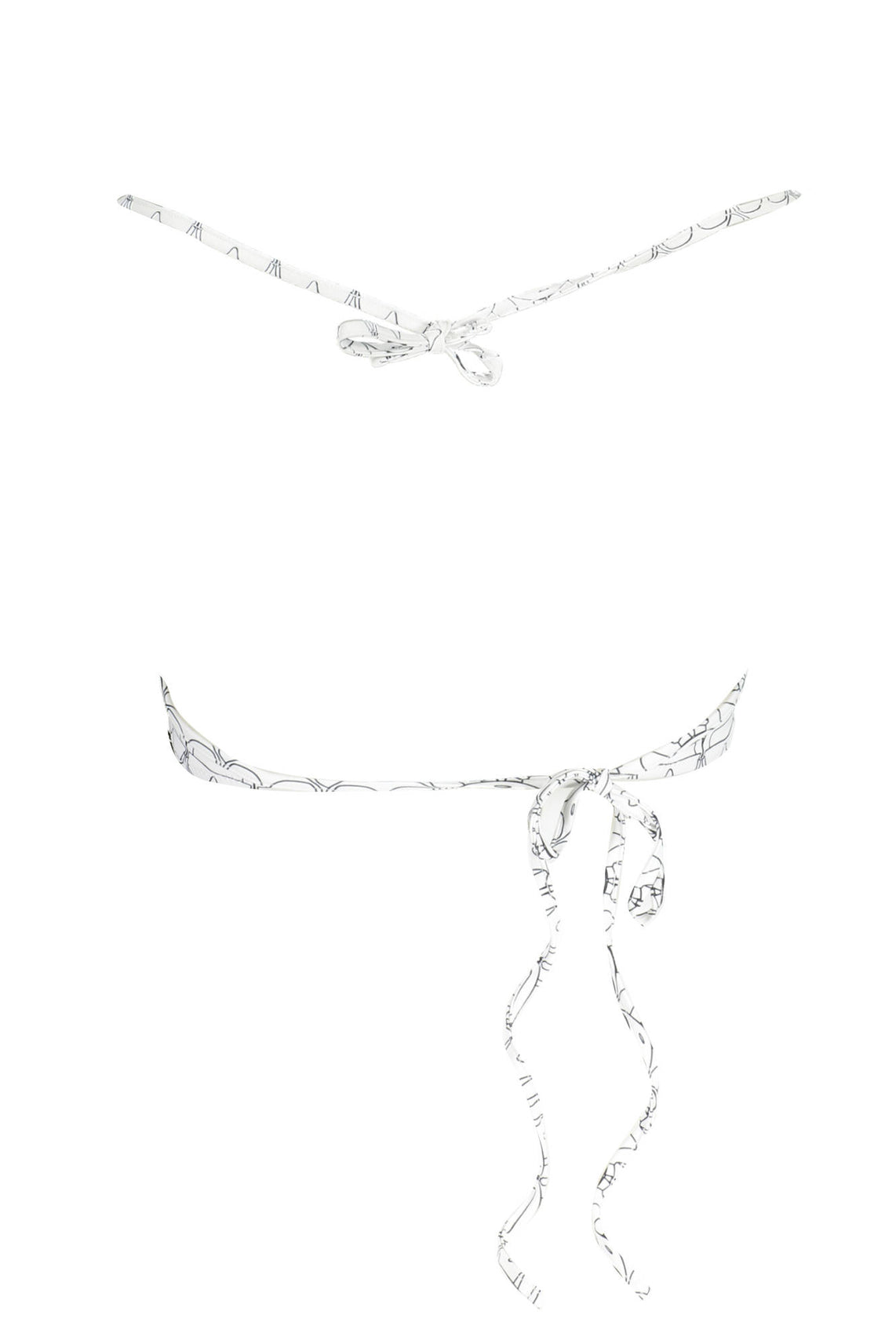 Swimsuit top woman white