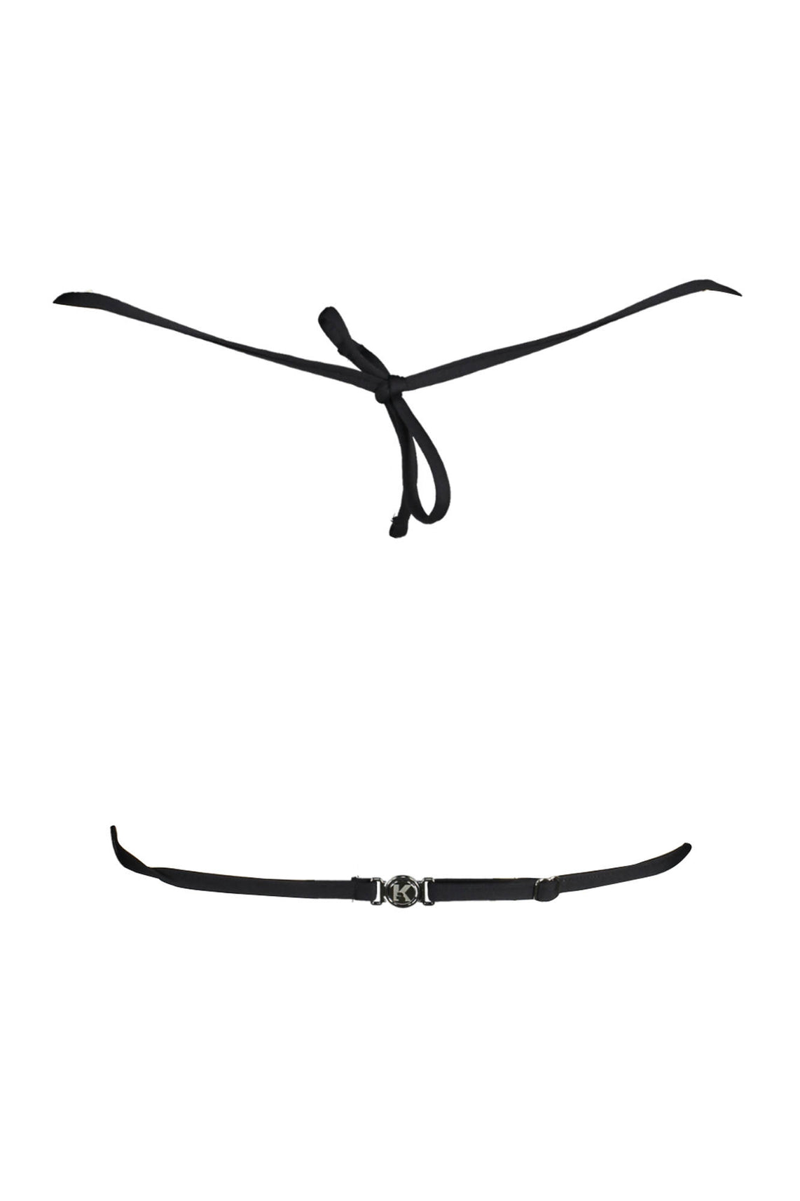 Swimsuit parts above yellow woman