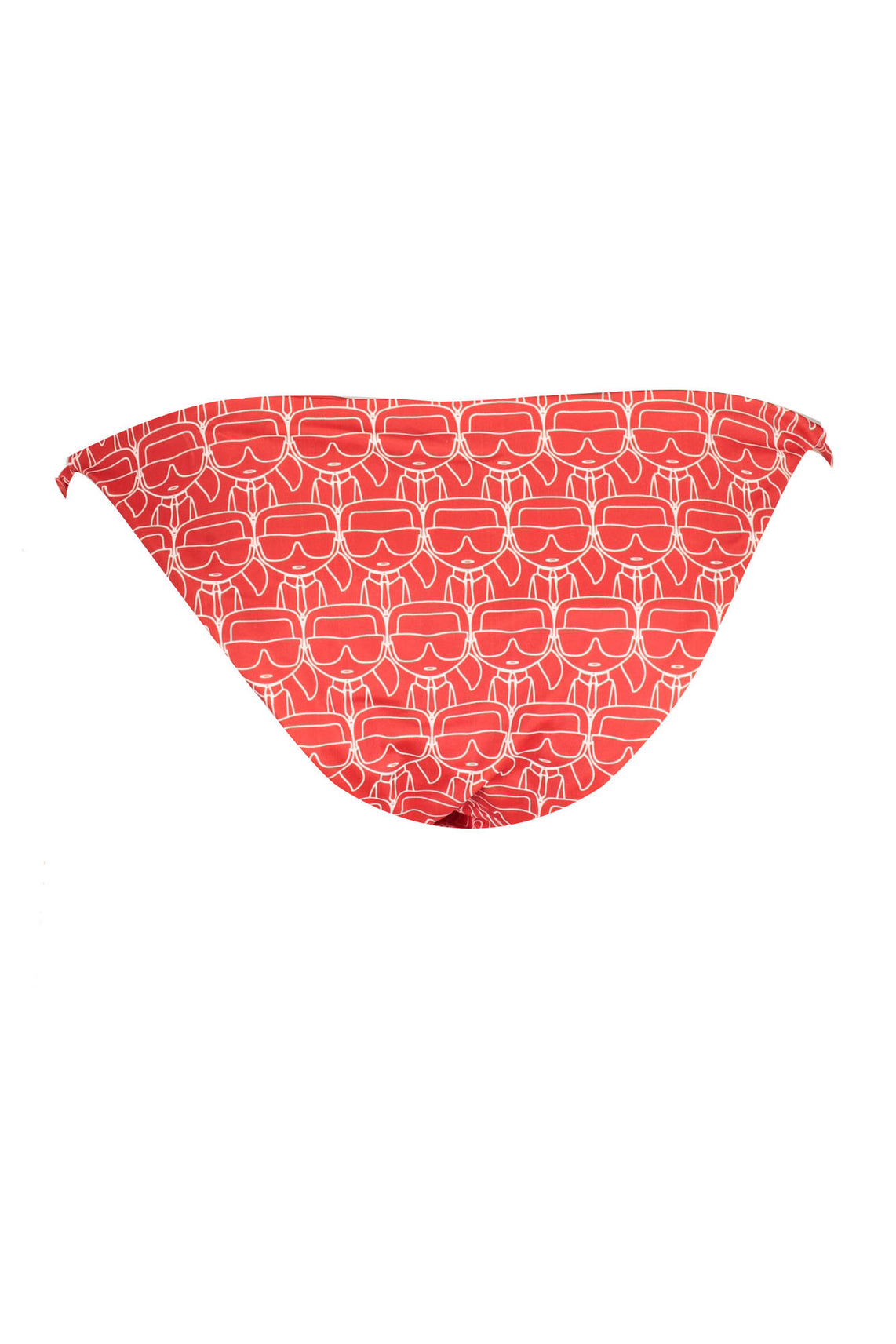 Swimsuit side bottom woman red