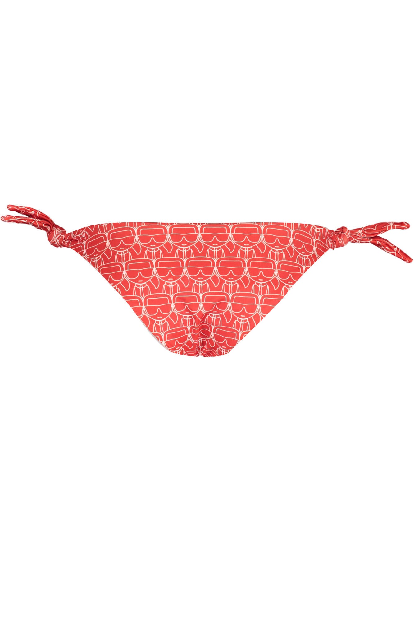 Swimsuit side bottom woman red