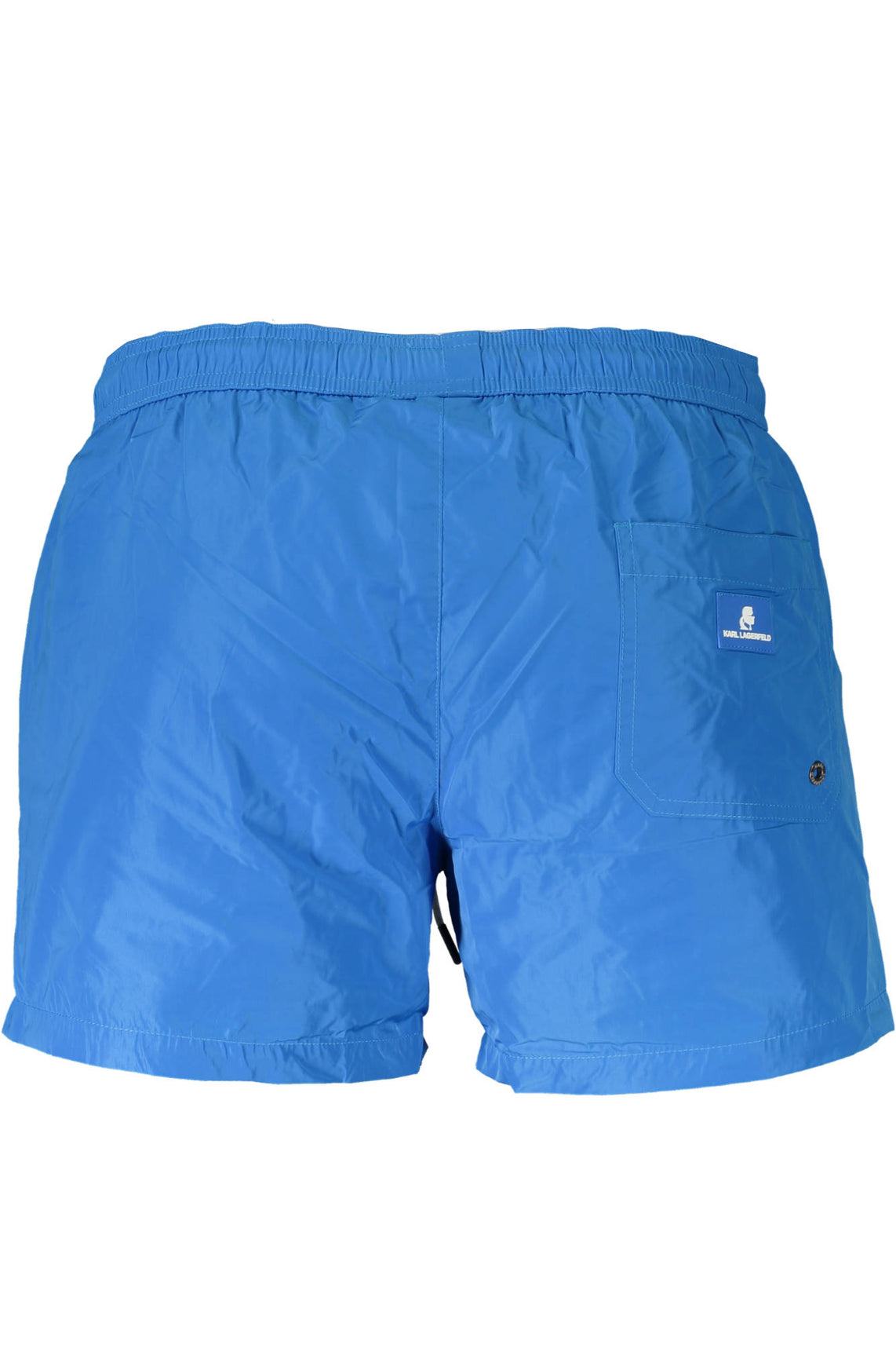 Swimsuit part under man blue