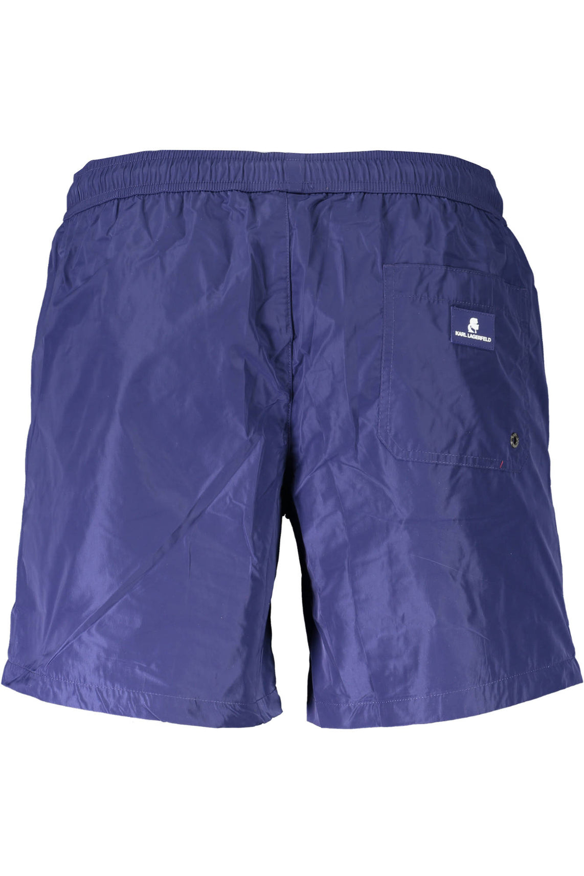 Swimsuit parts under man blue