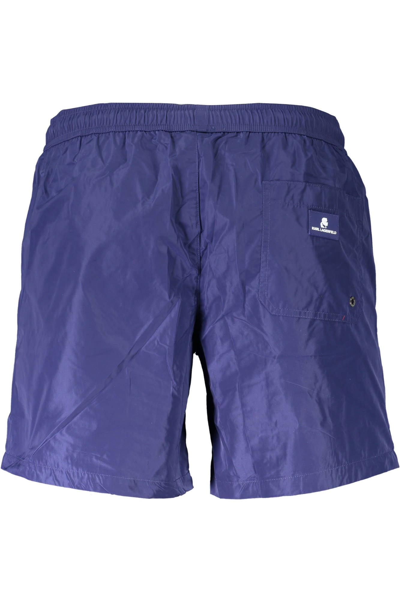 Swimsuit parts under man blue