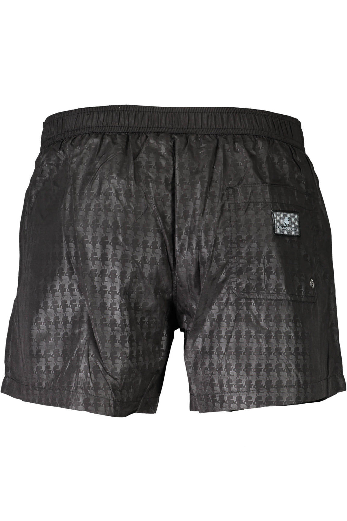 Swimsuit parts under man black