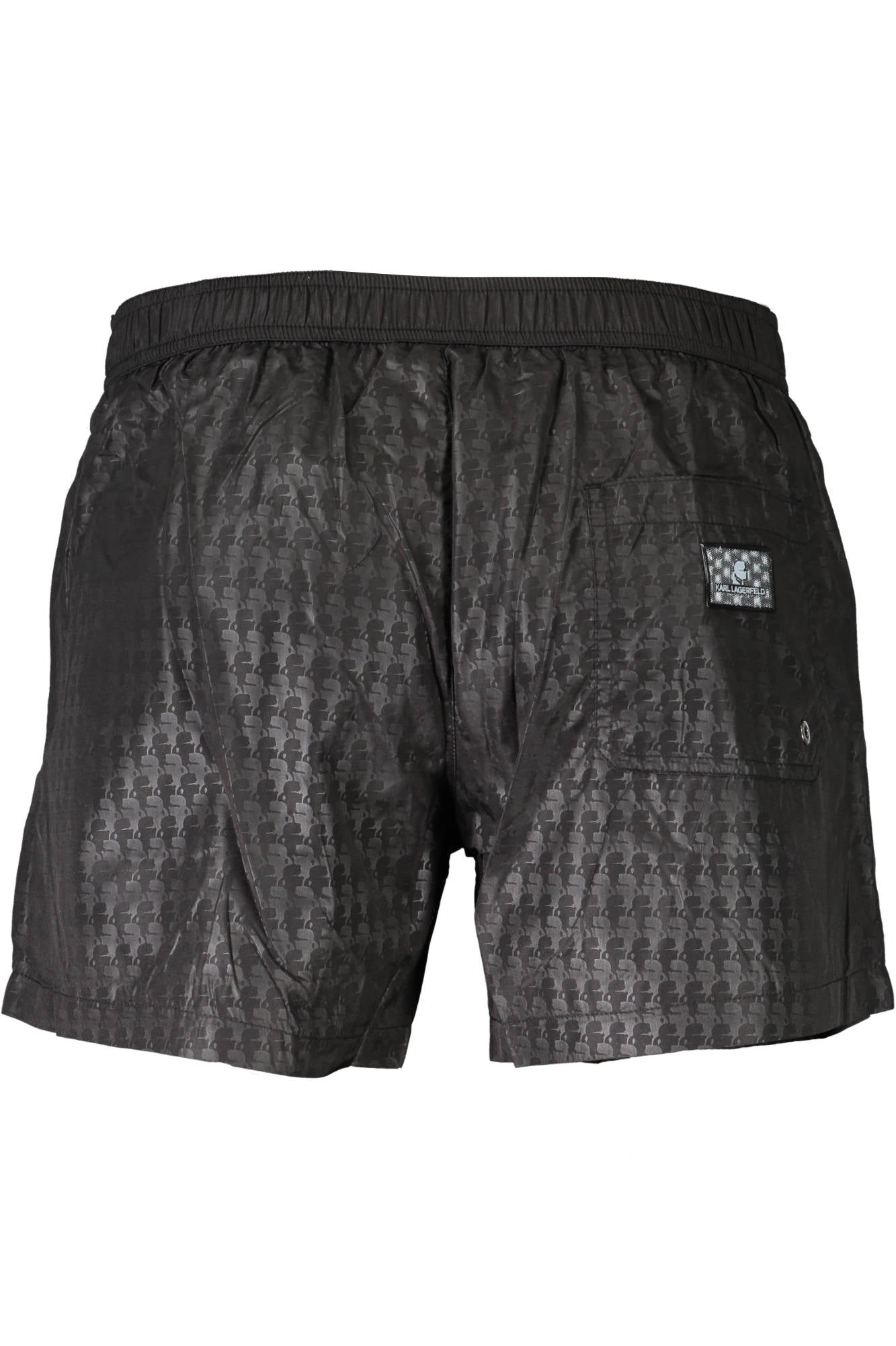 Swimsuit parts under man black