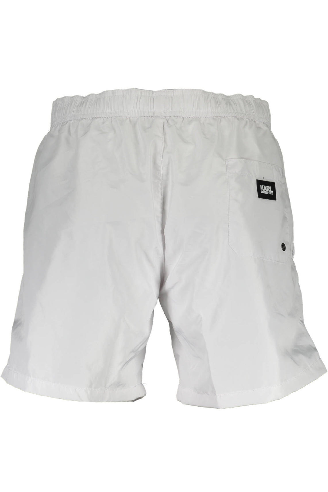 Swimsuit parts under man white