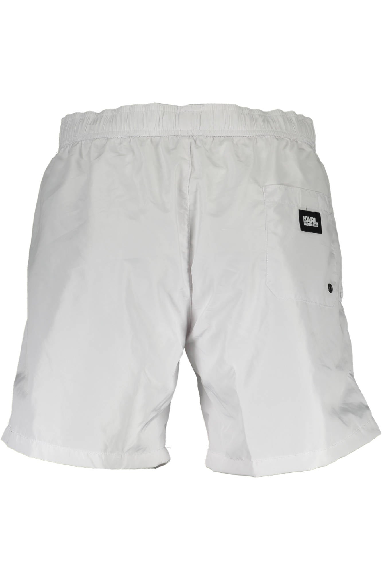 Swimsuit parts under man white