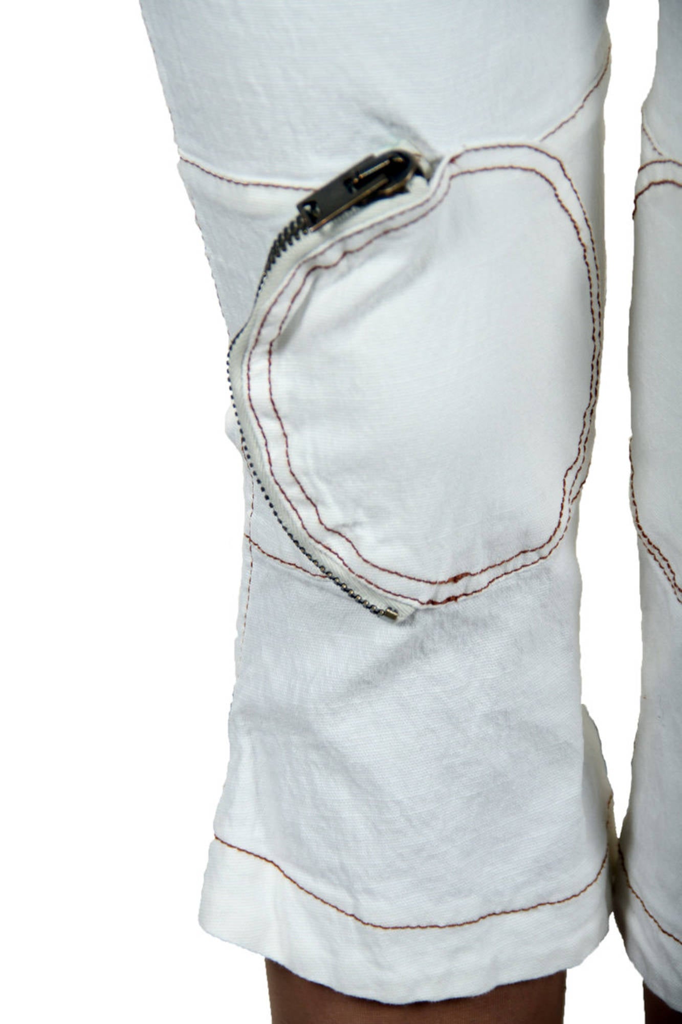 White women's fish pants