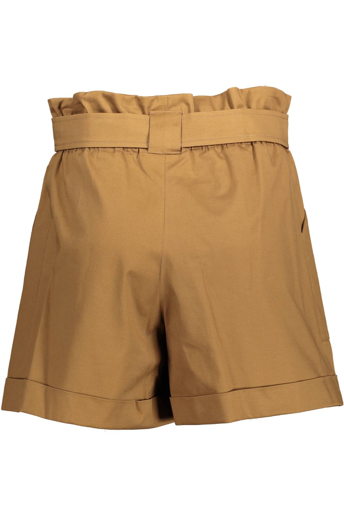 Brown woman short trousers