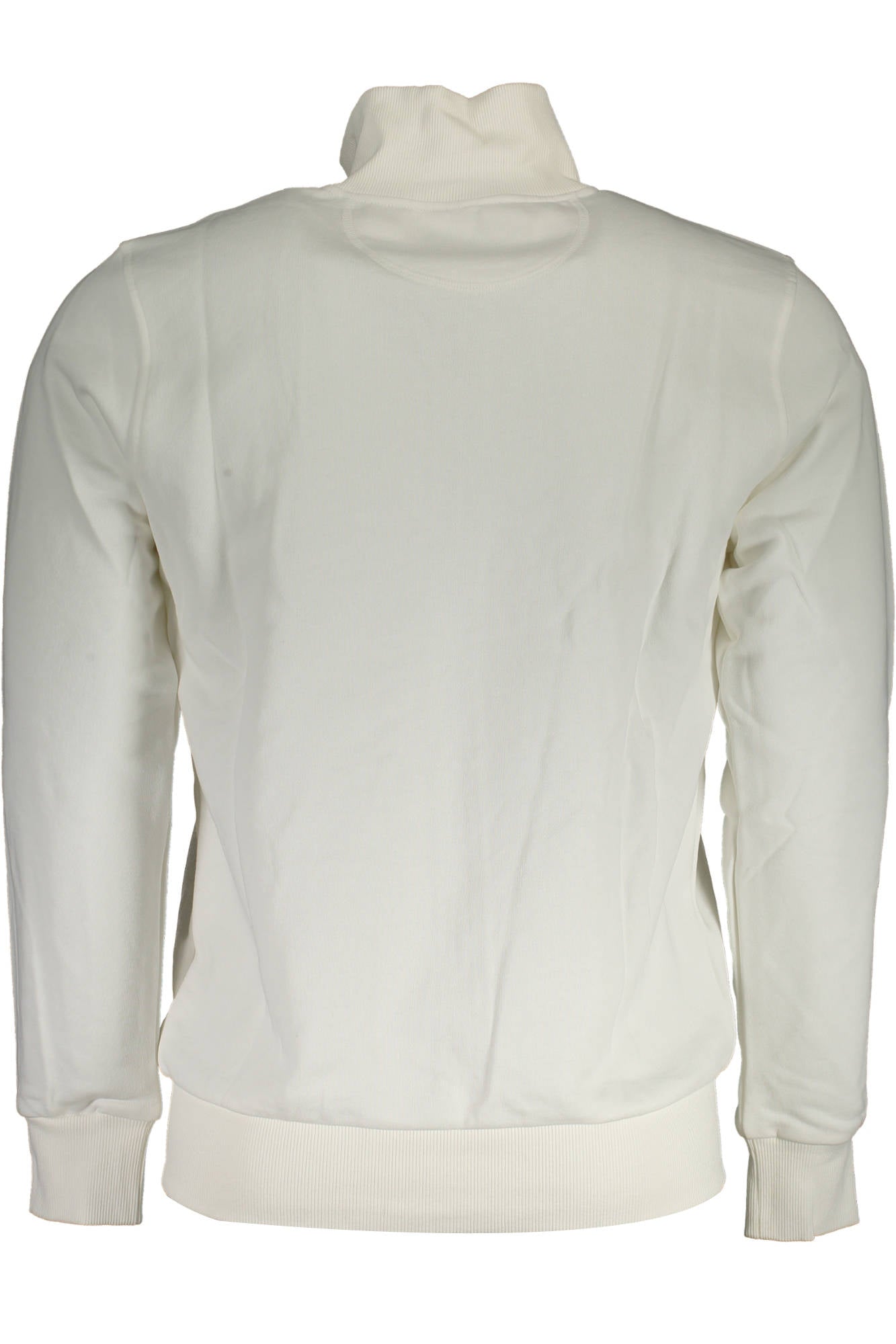 Men's white zipped sweatshirt