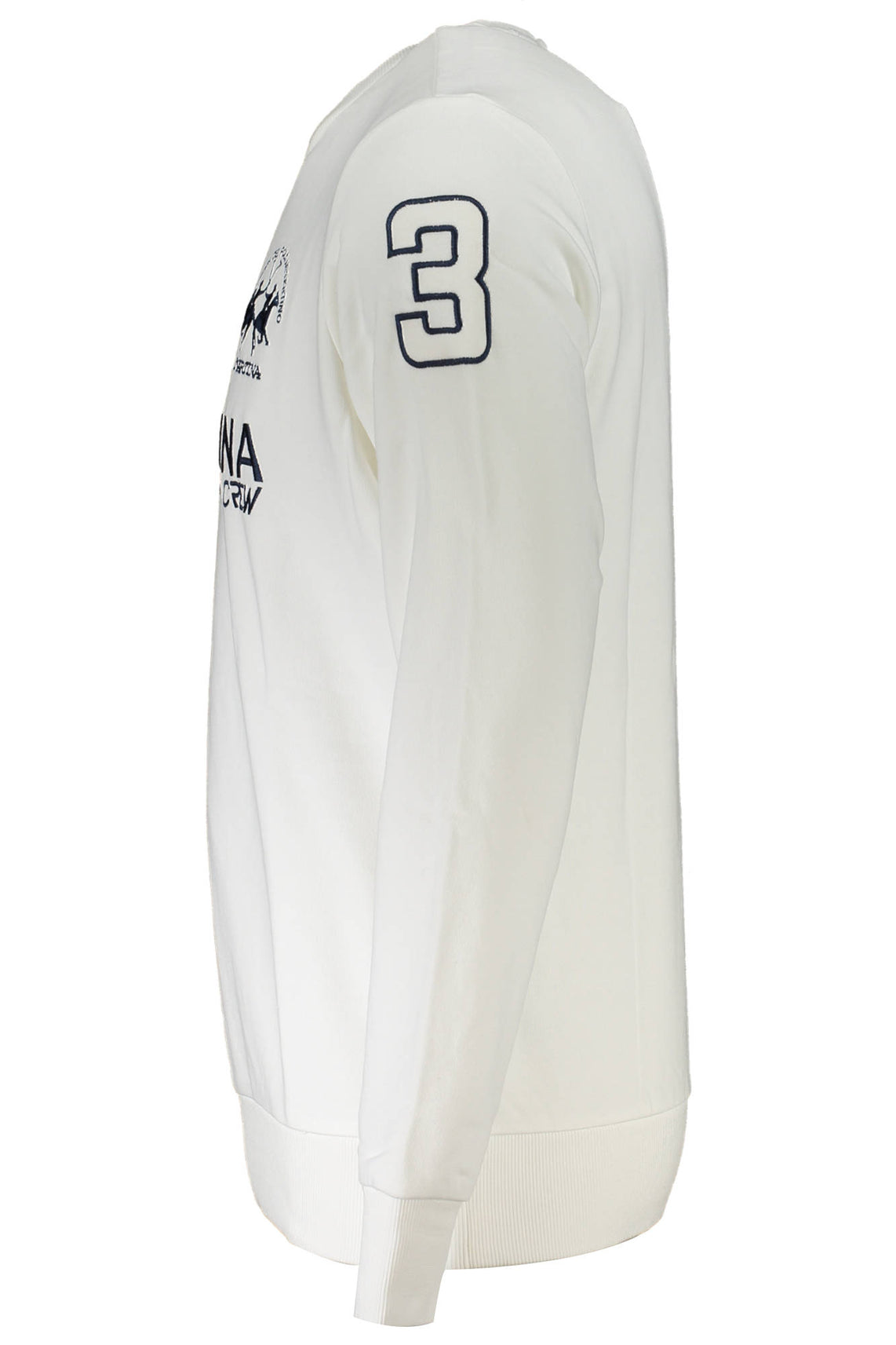 White men's sweatshirt without zip