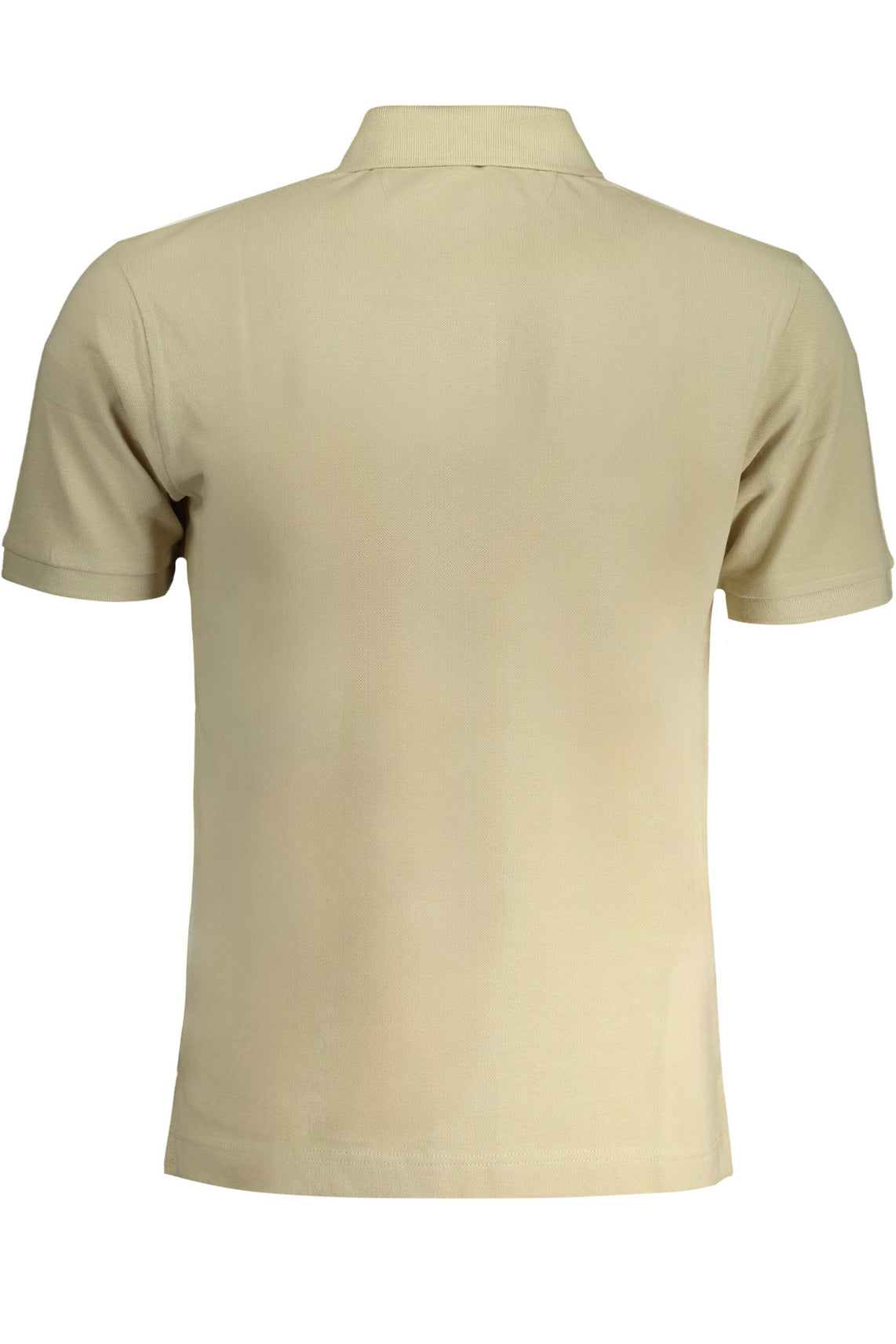 Men's short sleeved polo shirt beige